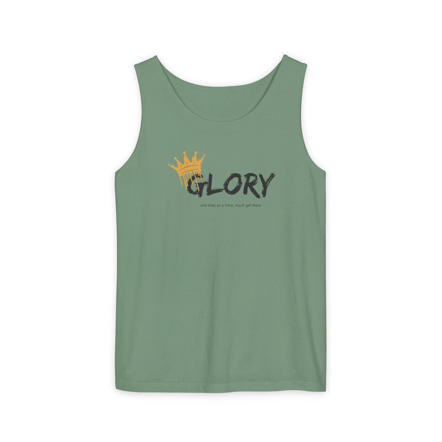 Glory Tank Top, Unisex Tank Top, Casual Summer Wear, Confidence Booster, Vacation Essential, Gift for Sports Lovers