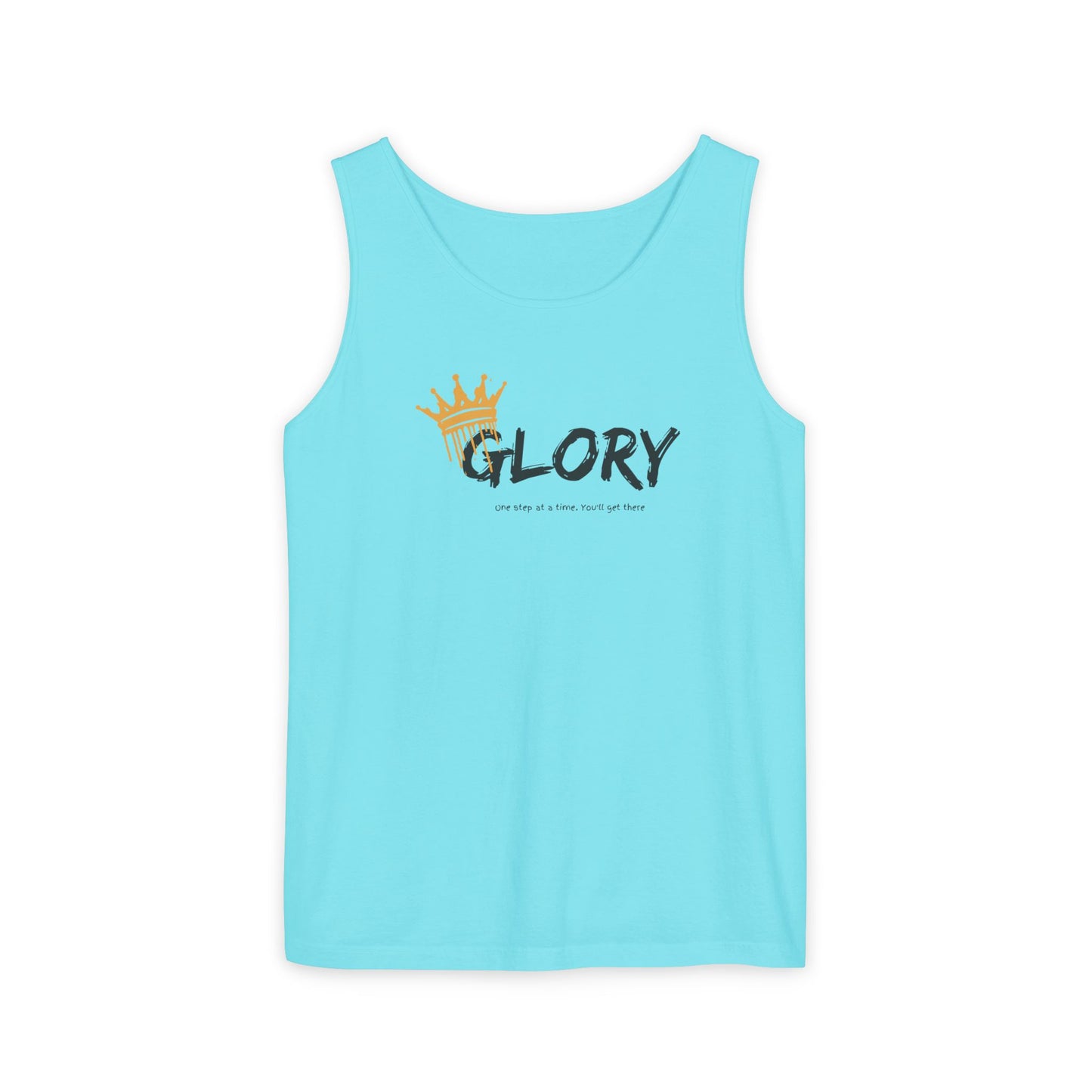 Glory Tank Top, Unisex Tank Top, Casual Summer Wear, Confidence Booster, Vacation Essential, Gift for Sports Lovers