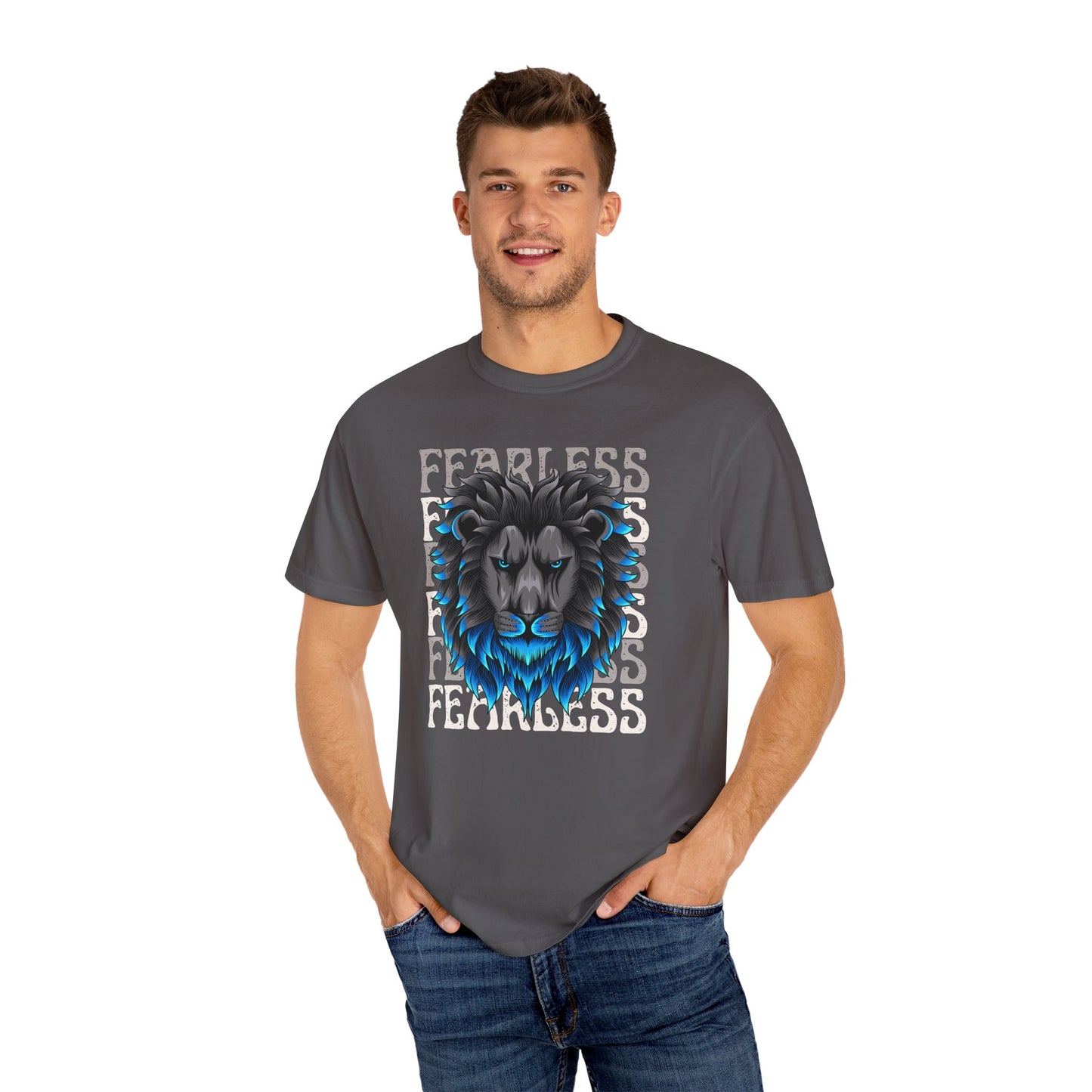 Fearless Lion Graphic T-Shirt, Unisex Tee, Bold Statement Shirt, Animal Lover Gift, Casual Everyday Wear, Birthday Gift