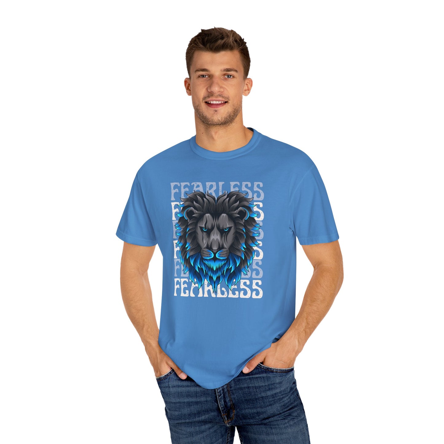 Fearless Lion Graphic T-Shirt, Unisex Tee, Bold Statement Shirt, Animal Lover Gift, Casual Everyday Wear, Birthday Gift
