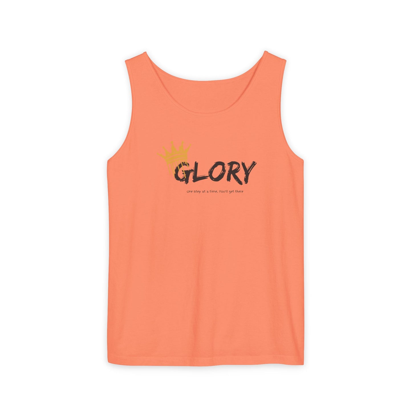 Glory Tank Top, Unisex Tank Top, Casual Summer Wear, Confidence Booster, Vacation Essential, Gift for Sports Lovers
