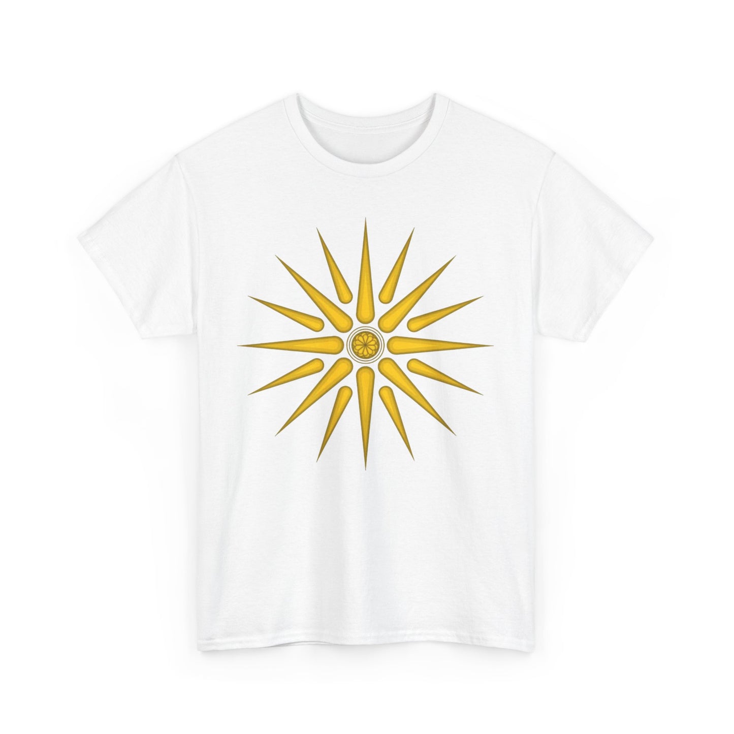 Unisex Heavy Cotton Tee, Macedonian star, Vergina star