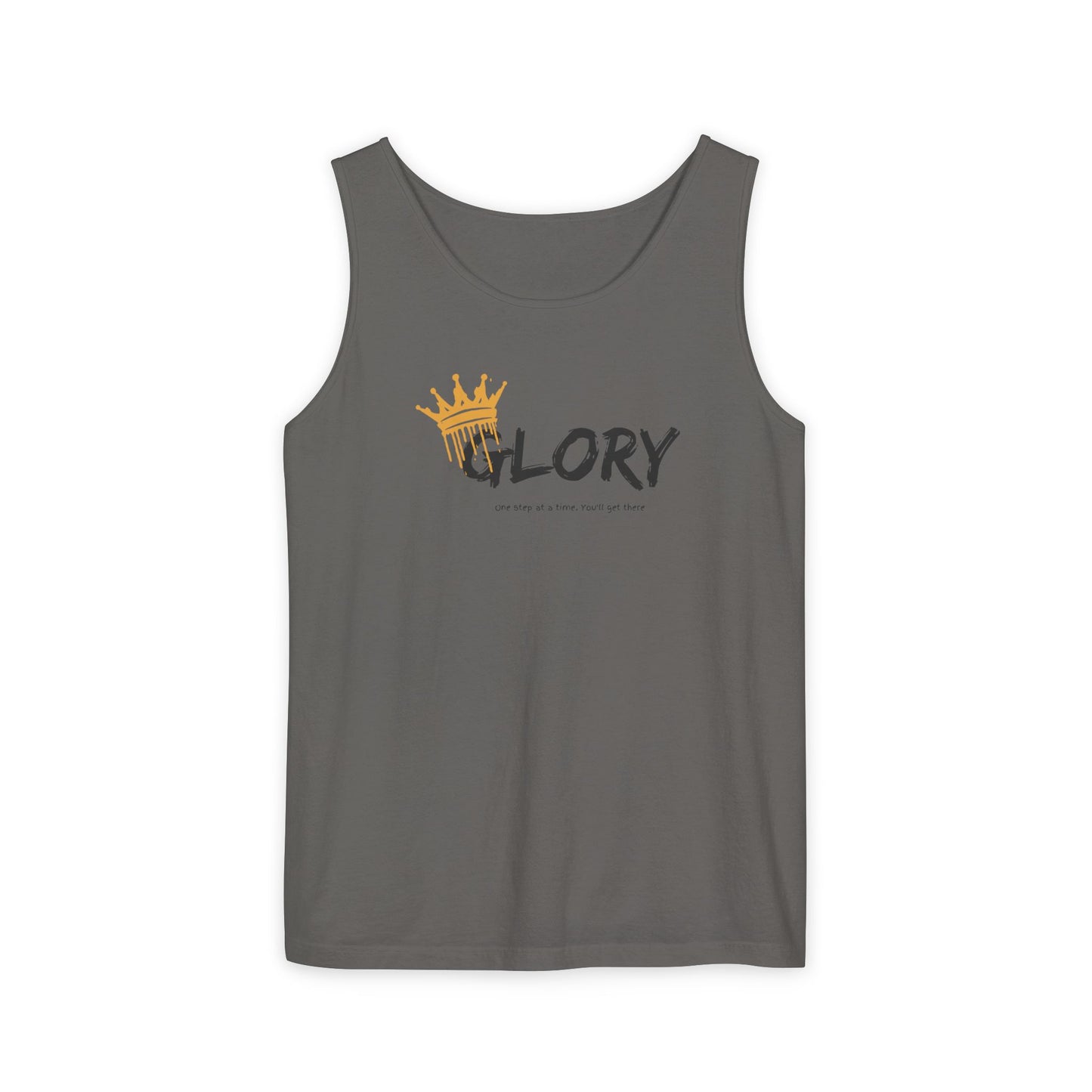 Glory Tank Top, Unisex Tank Top, Casual Summer Wear, Confidence Booster, Vacation Essential, Gift for Sports Lovers