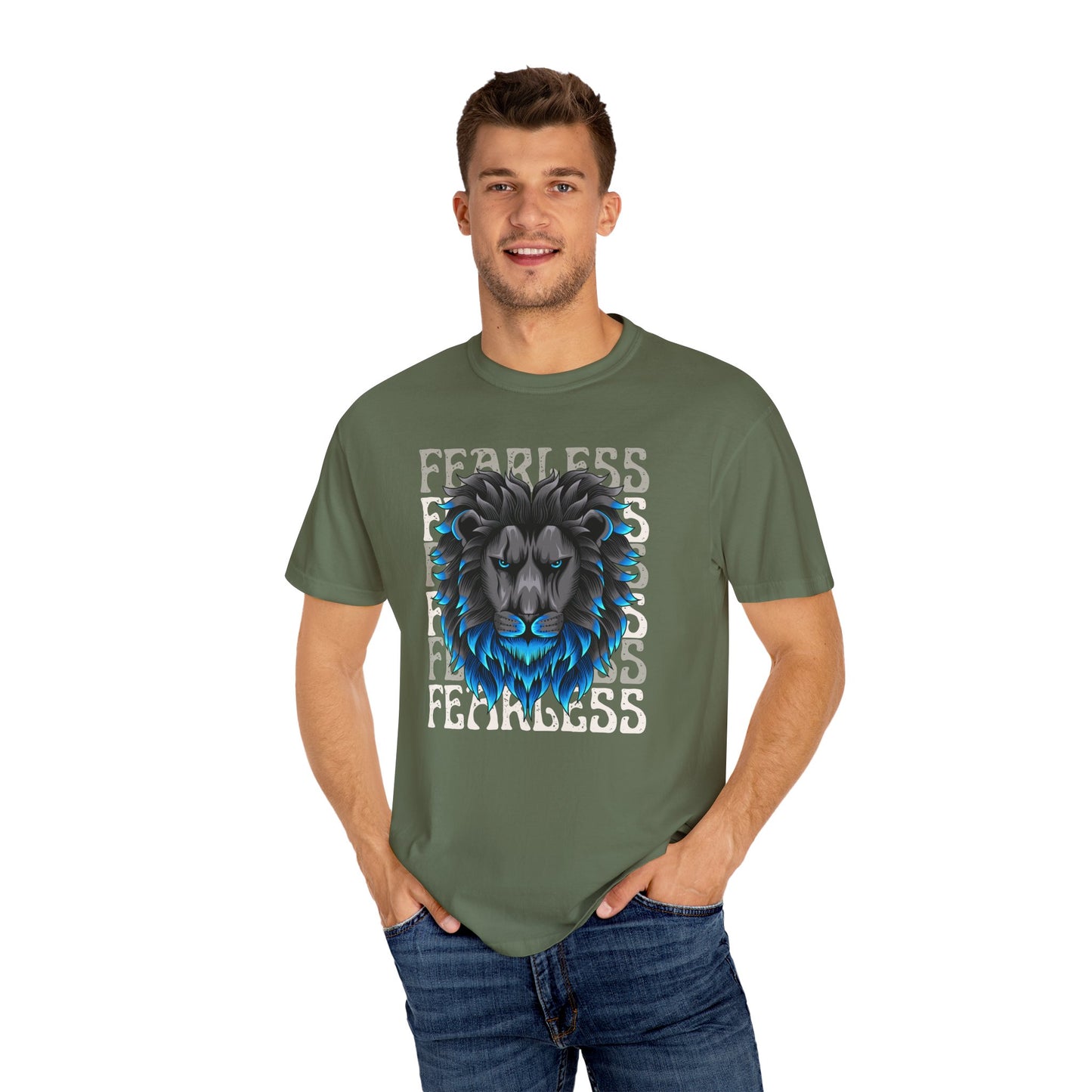 Fearless Lion Graphic T-Shirt, Unisex Tee, Bold Statement Shirt, Animal Lover Gift, Casual Everyday Wear, Birthday Gift
