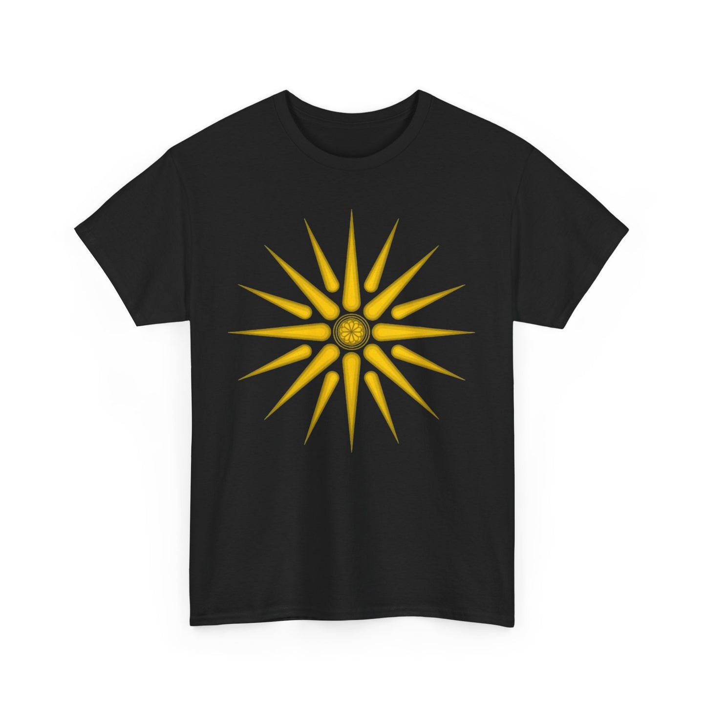 Unisex Heavy Cotton Tee, Macedonian star, Vergina star