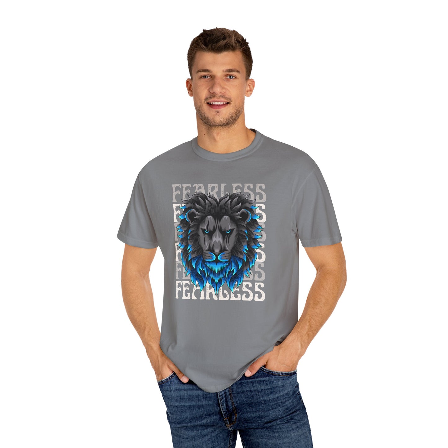 Fearless Lion Graphic T-Shirt, Unisex Tee, Bold Statement Shirt, Animal Lover Gift, Casual Everyday Wear, Birthday Gift
