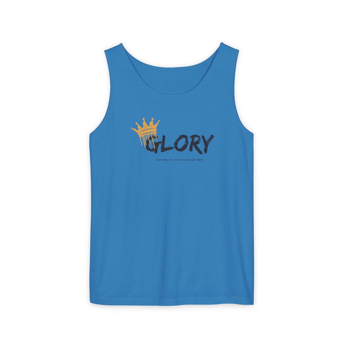 Glory Tank Top, Unisex Tank Top, Casual Summer Wear, Confidence Booster, Vacation Essential, Gift for Sports Lovers