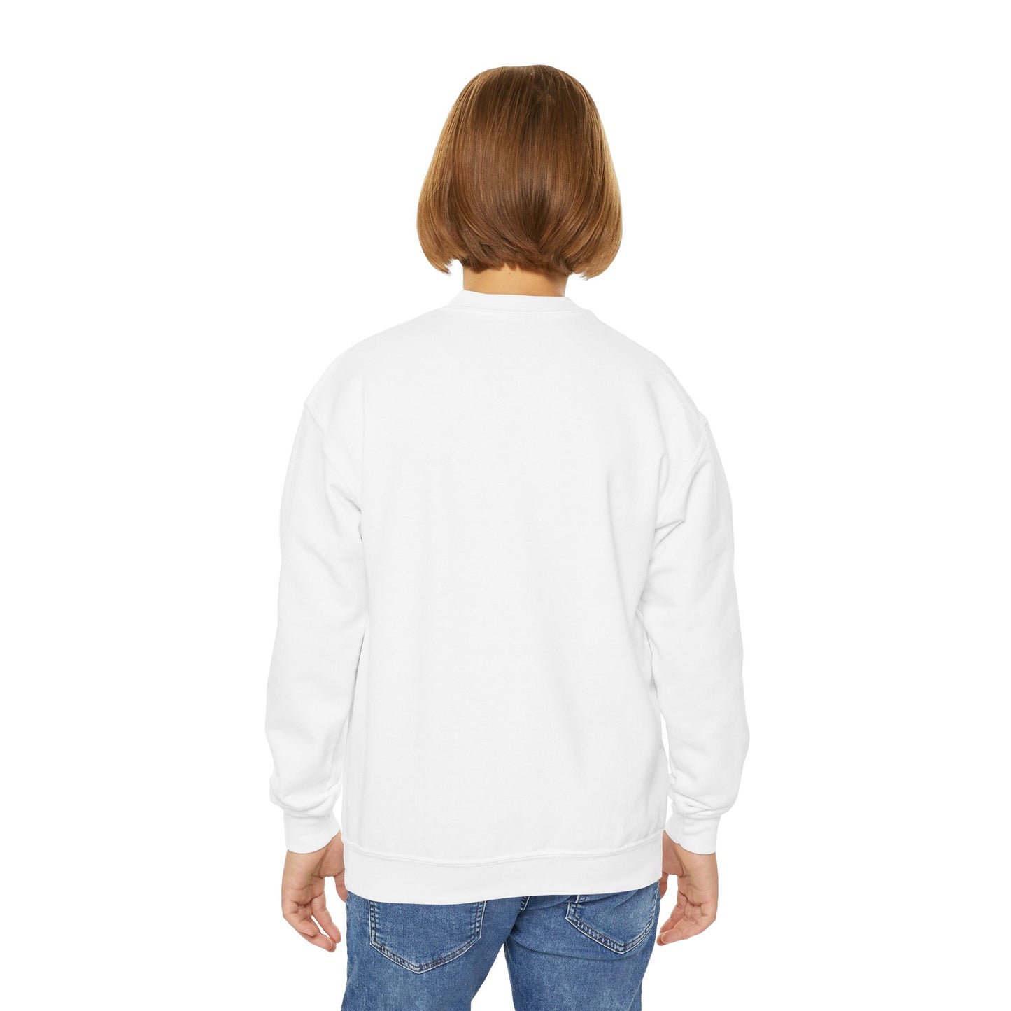 Kids Heart Design Sweatshirt- Cozy Crewneck for Everyday Wear, Girls Club