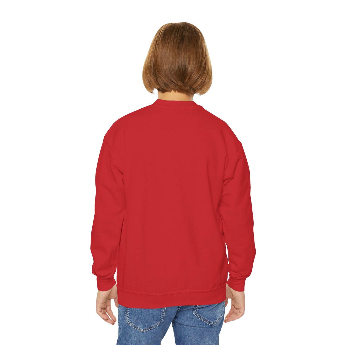 Kids Heart Design Sweatshirt- Cozy Crewneck for Everyday Wear, Girls Club