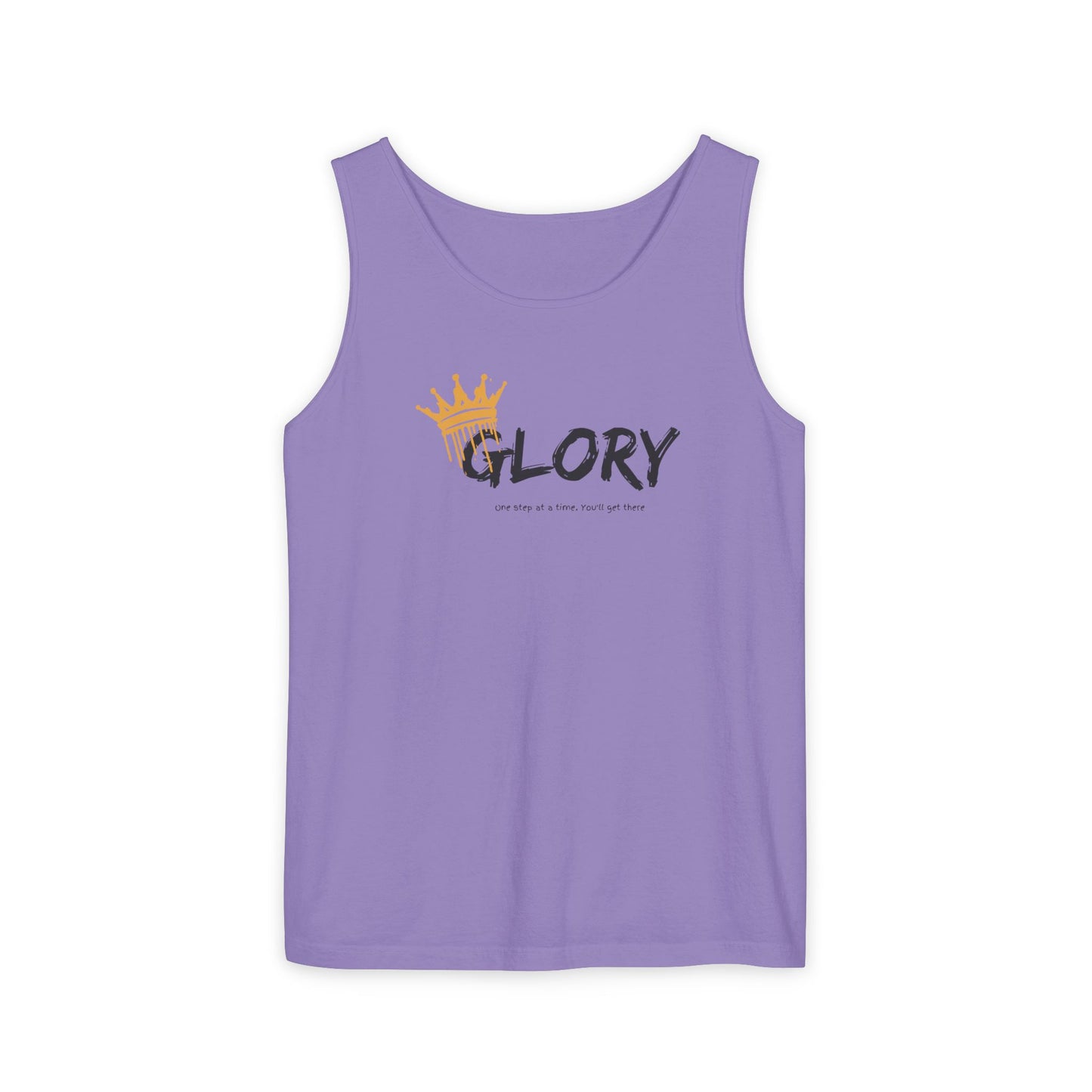 Glory Tank Top, Unisex Tank Top, Casual Summer Wear, Confidence Booster, Vacation Essential, Gift for Sports Lovers