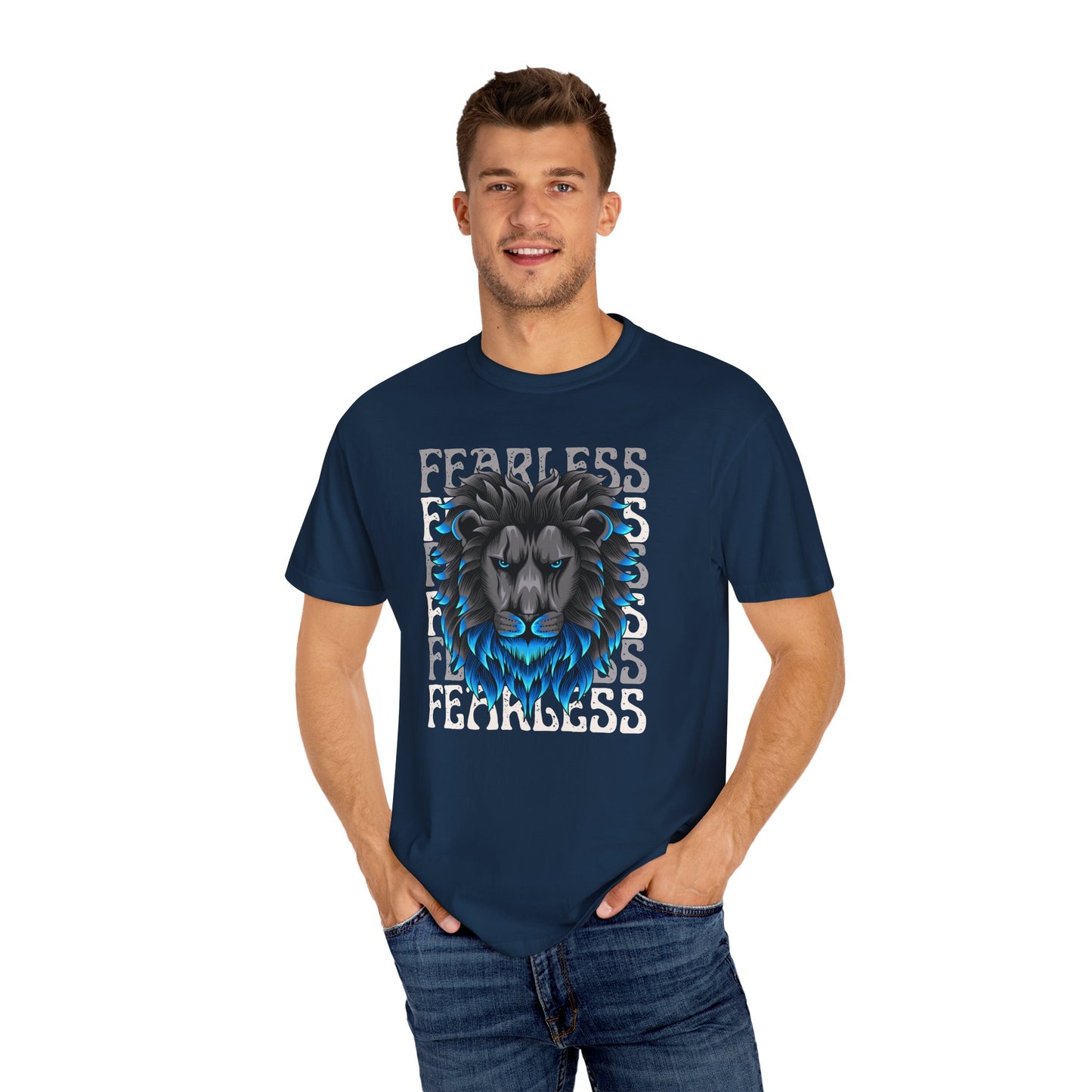 Fearless Lion Graphic T-Shirt, Unisex Tee, Bold Statement Shirt, Animal Lover Gift, Casual Everyday Wear, Birthday Gift