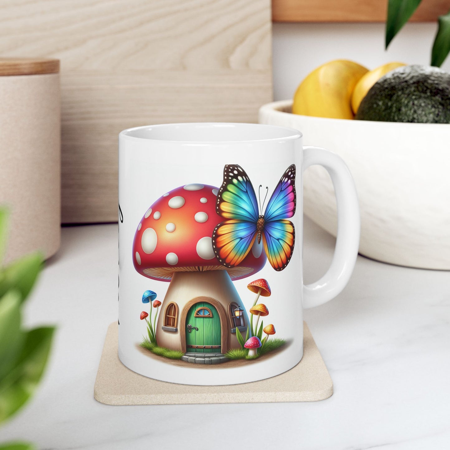 Mug, Ceramic Mug, (11oz), Mushrooms mug, Custom mug