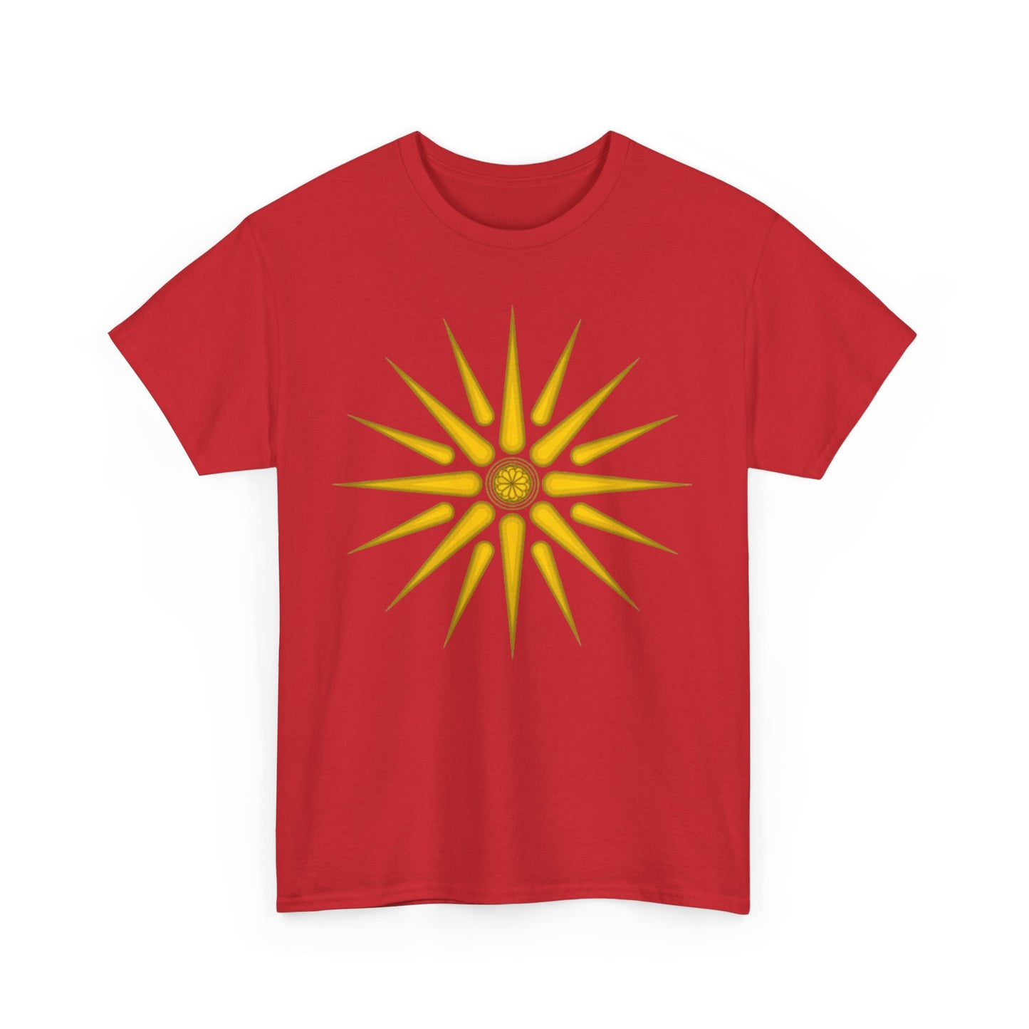 Unisex Heavy Cotton Tee, Macedonian star, Vergina star