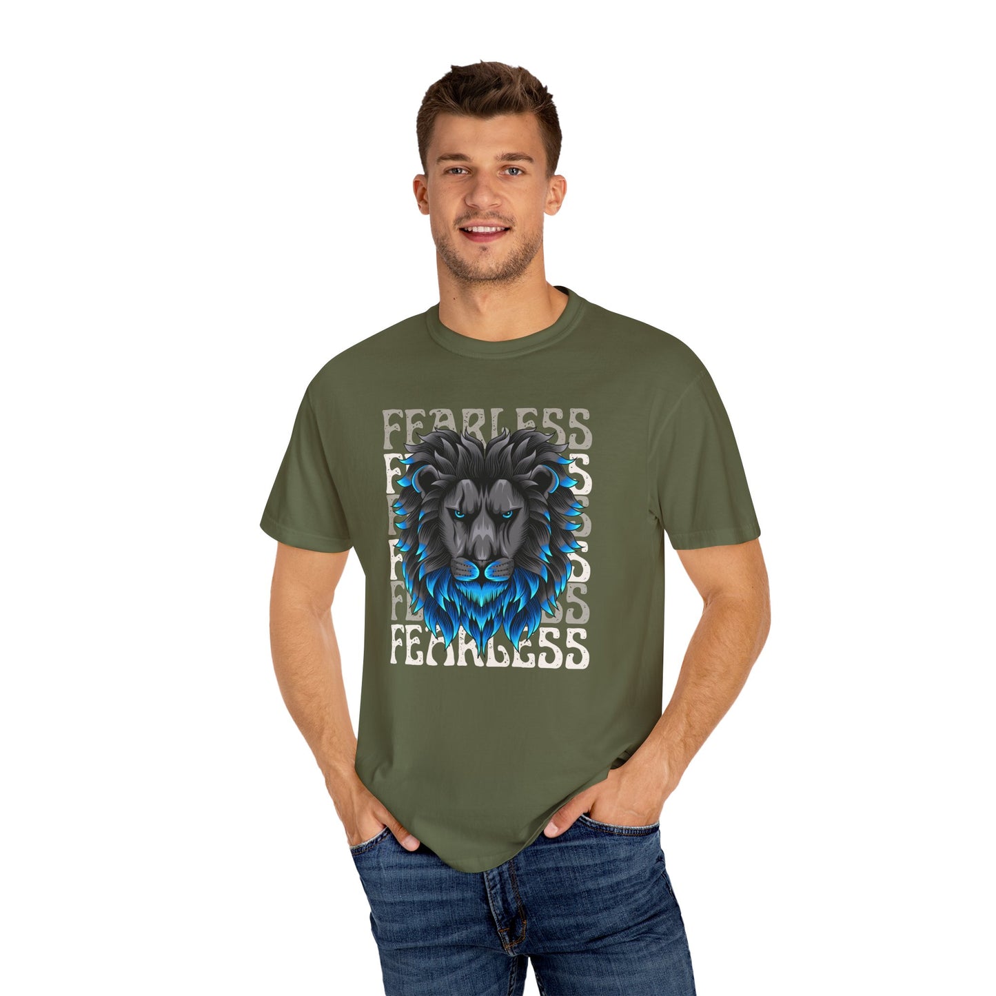 Fearless Lion Graphic T-Shirt, Unisex Tee, Bold Statement Shirt, Animal Lover Gift, Casual Everyday Wear, Birthday Gift