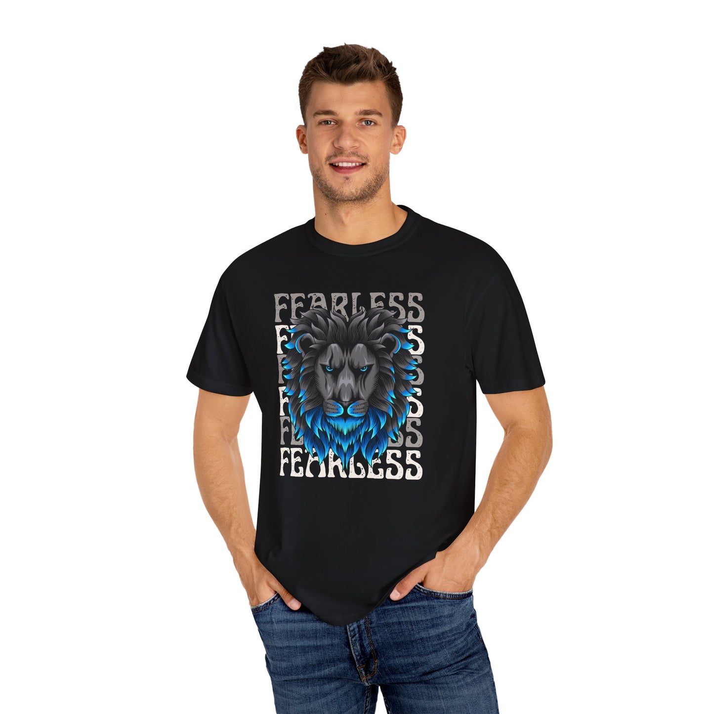 Fearless Lion Graphic T-Shirt, Unisex Tee, Bold Statement Shirt, Animal Lover Gift, Casual Everyday Wear, Birthday Gift