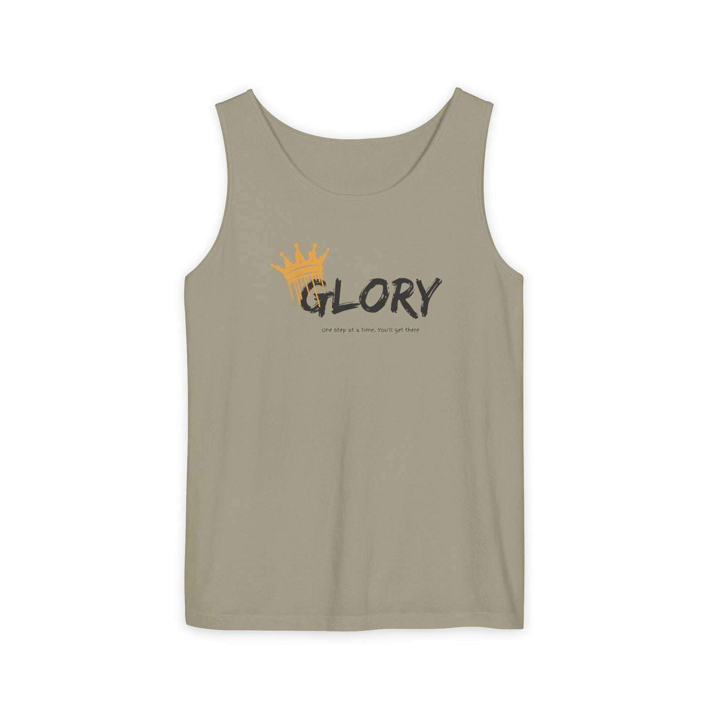 Glory Tank Top, Unisex Tank Top, Casual Summer Wear, Confidence Booster, Vacation Essential, Gift for Sports Lovers
