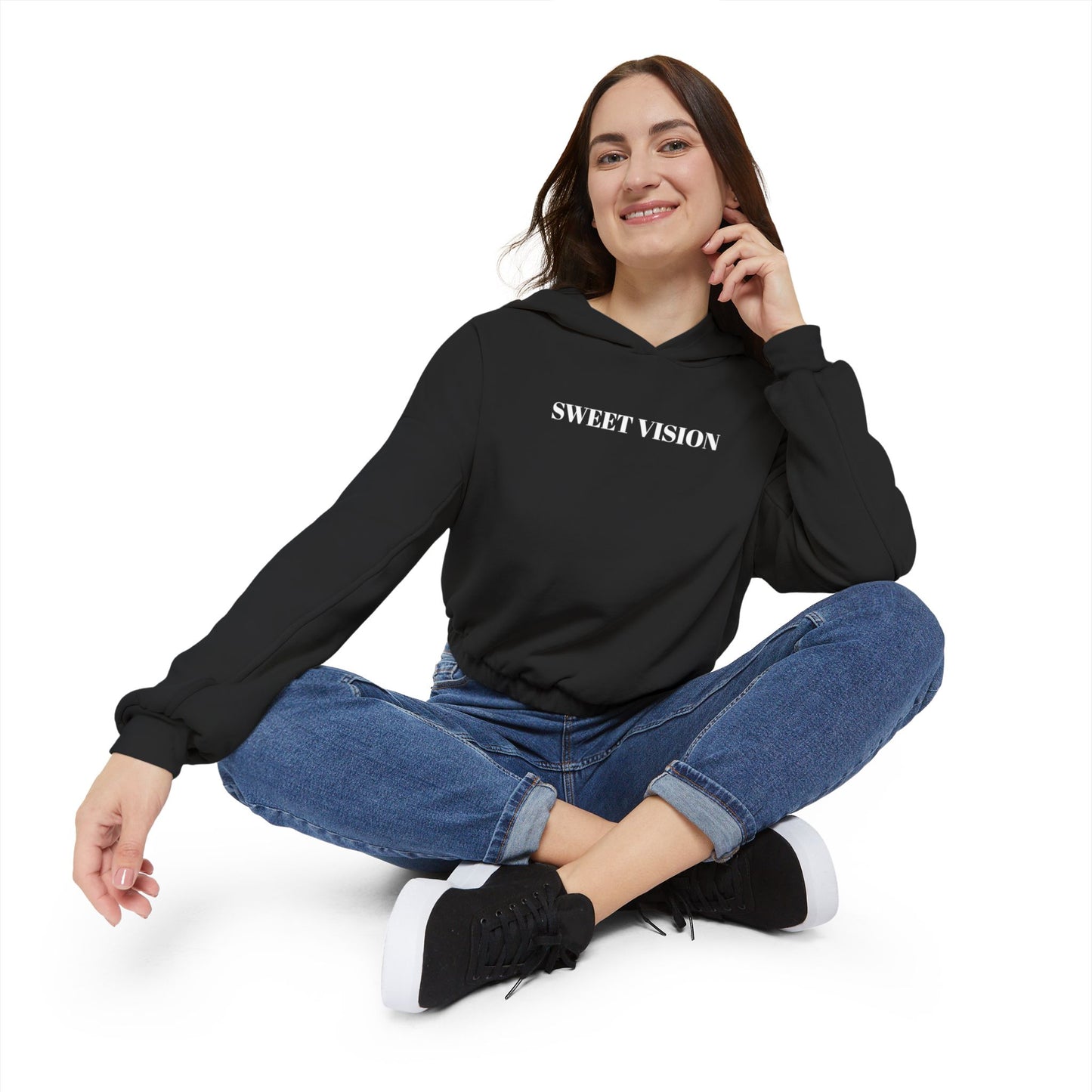 Sweet Vision Women’s Cinched Bottom Hoodie - Trendy Casual Wear