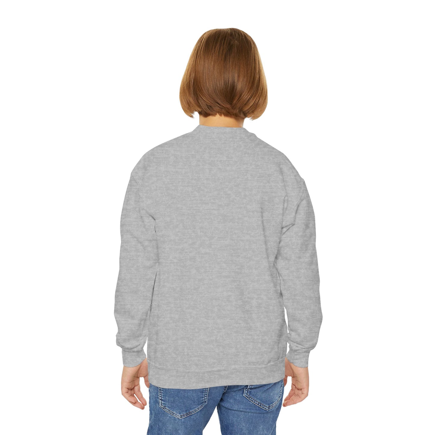 Kids Heart Design Sweatshirt- Cozy Crewneck for Everyday Wear, Girls Club