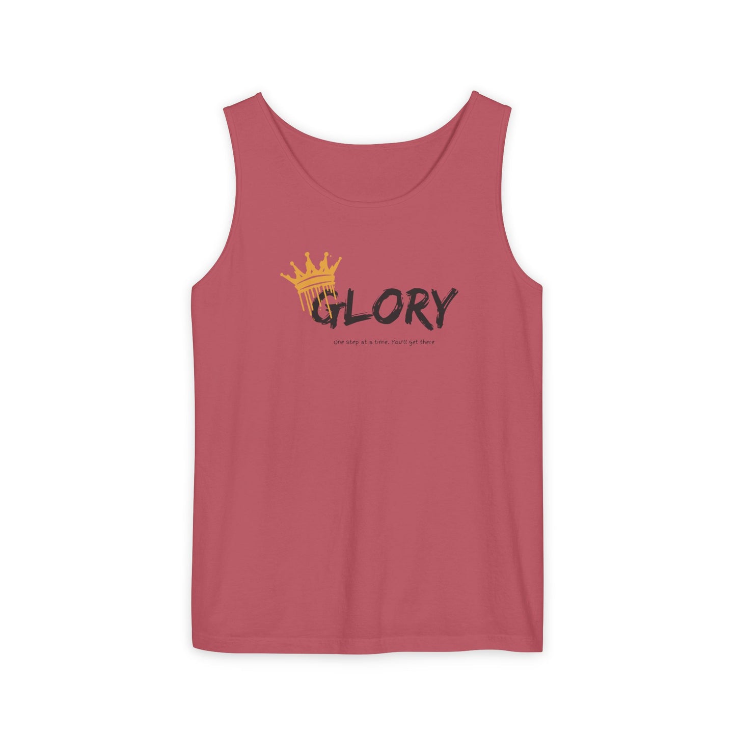 Glory Tank Top, Unisex Tank Top, Casual Summer Wear, Confidence Booster, Vacation Essential, Gift for Sports Lovers
