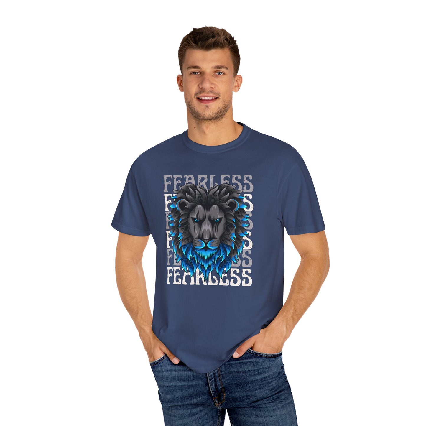 Fearless Lion Graphic T-Shirt, Unisex Tee, Bold Statement Shirt, Animal Lover Gift, Casual Everyday Wear, Birthday Gift