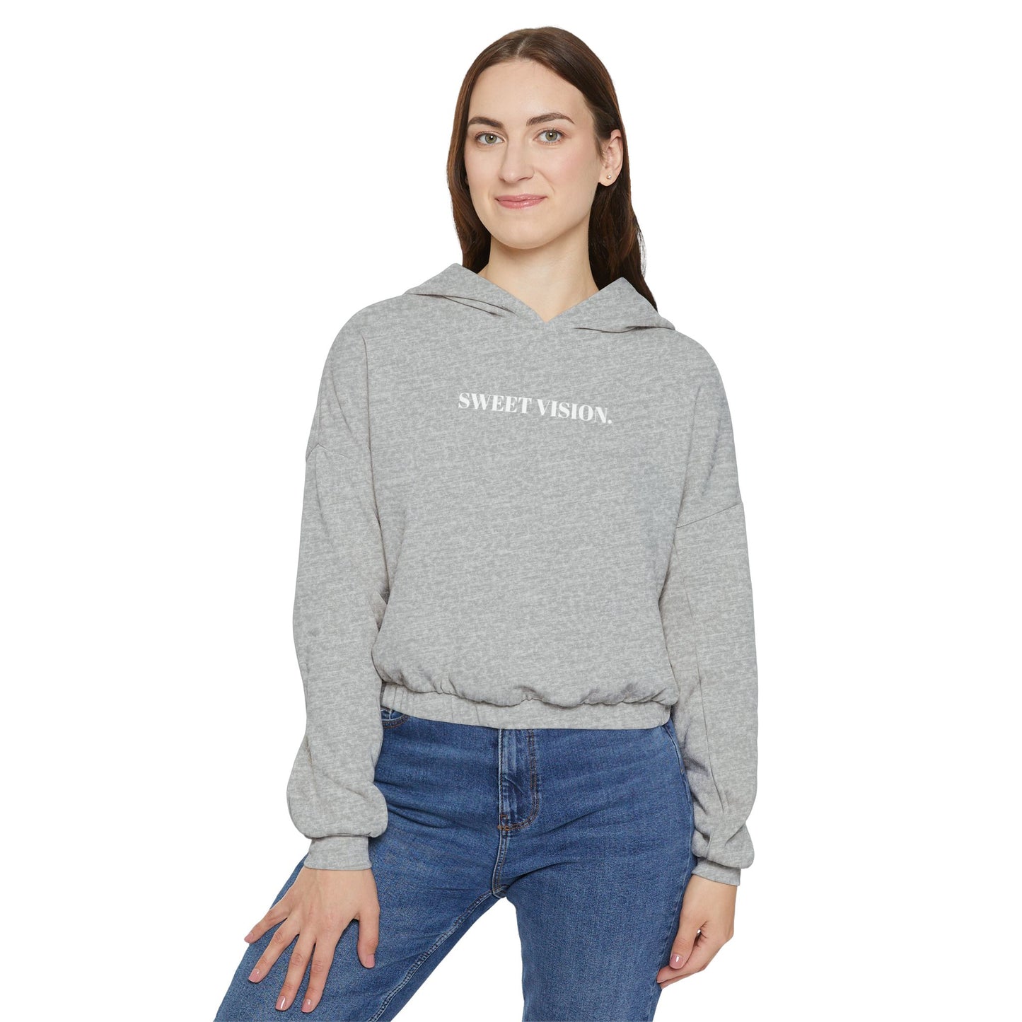 Sweet Vision Women’s Cinched Bottom Hoodie - Trendy Casual Wear