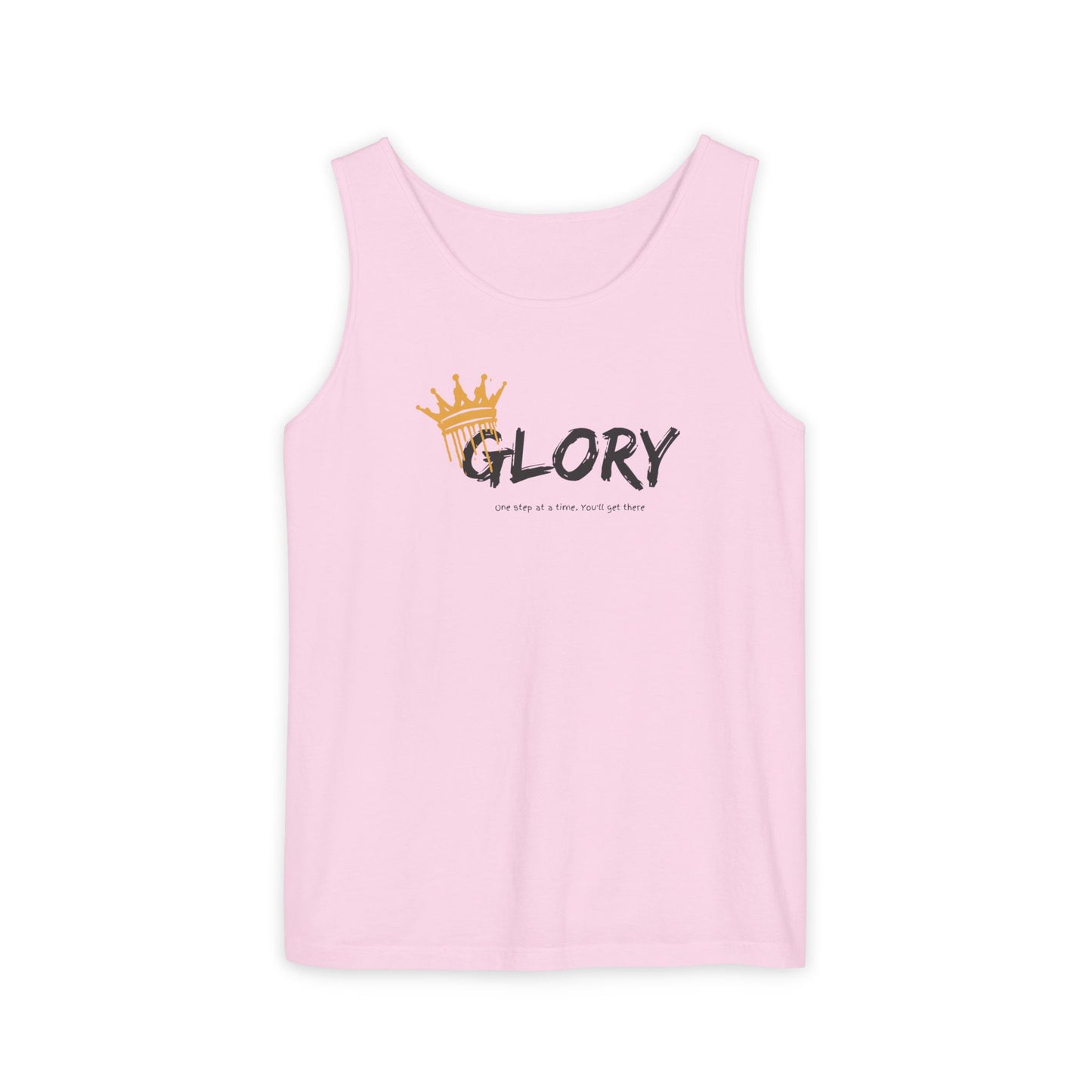 Glory Tank Top, Unisex Tank Top, Casual Summer Wear, Confidence Booster, Vacation Essential, Gift for Sports Lovers