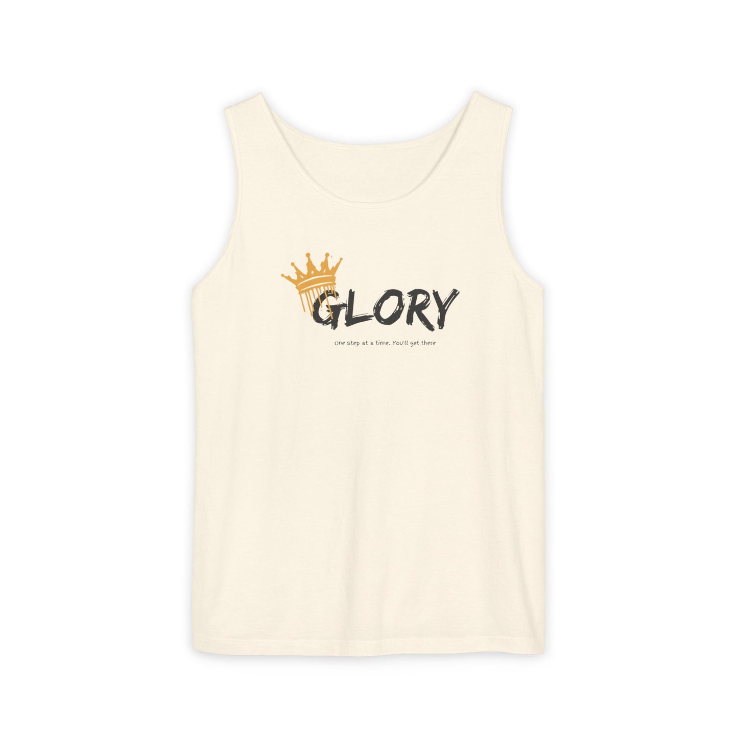 Glory Tank Top, Unisex Tank Top, Casual Summer Wear, Confidence Booster, Vacation Essential, Gift for Sports Lovers
