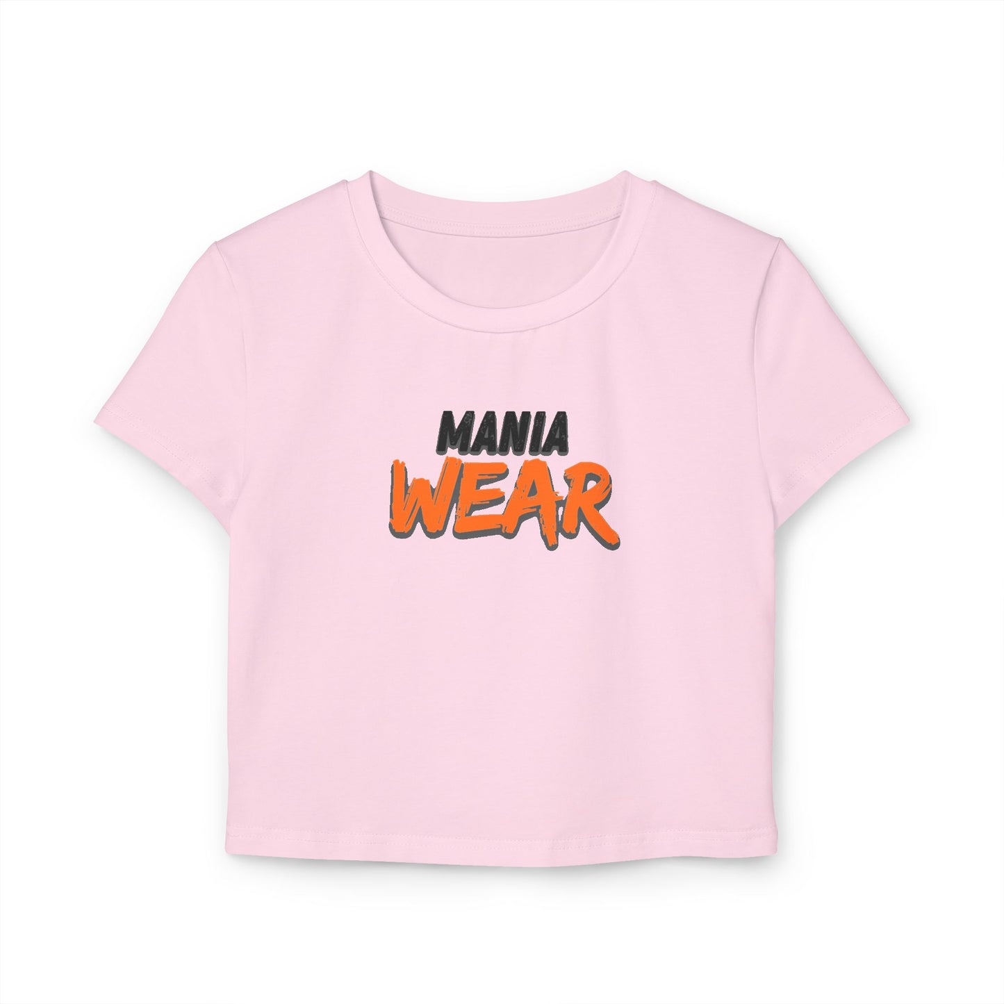 MANIA WEAR Trendy Women's Baby Tee, Casual Crop Top, Gift for Her