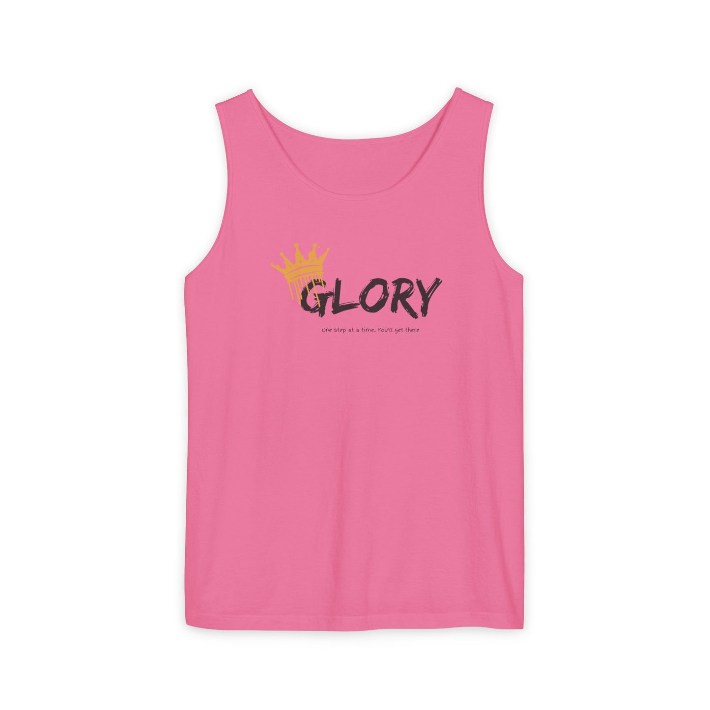 Glory Tank Top, Unisex Tank Top, Casual Summer Wear, Confidence Booster, Vacation Essential, Gift for Sports Lovers