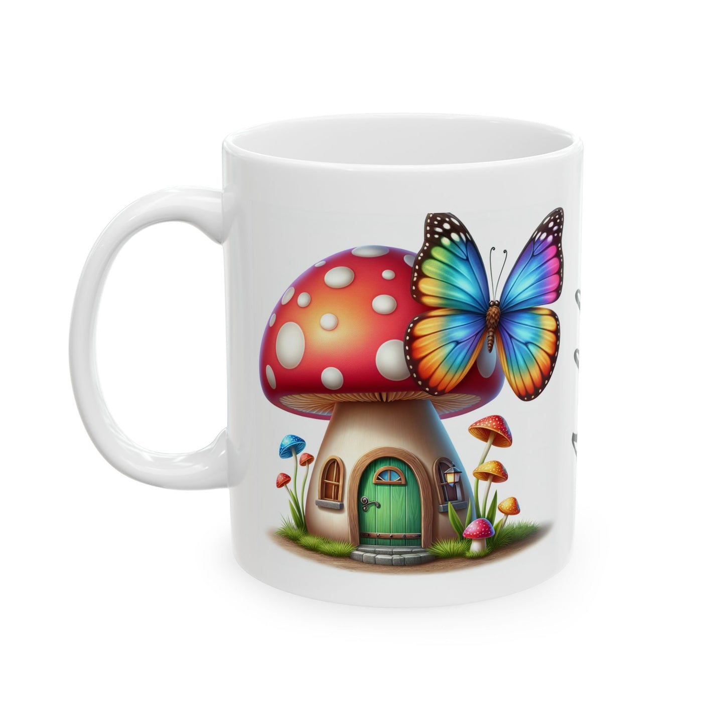 Mug, Ceramic Mug, (11oz), Mushrooms mug, Custom mug