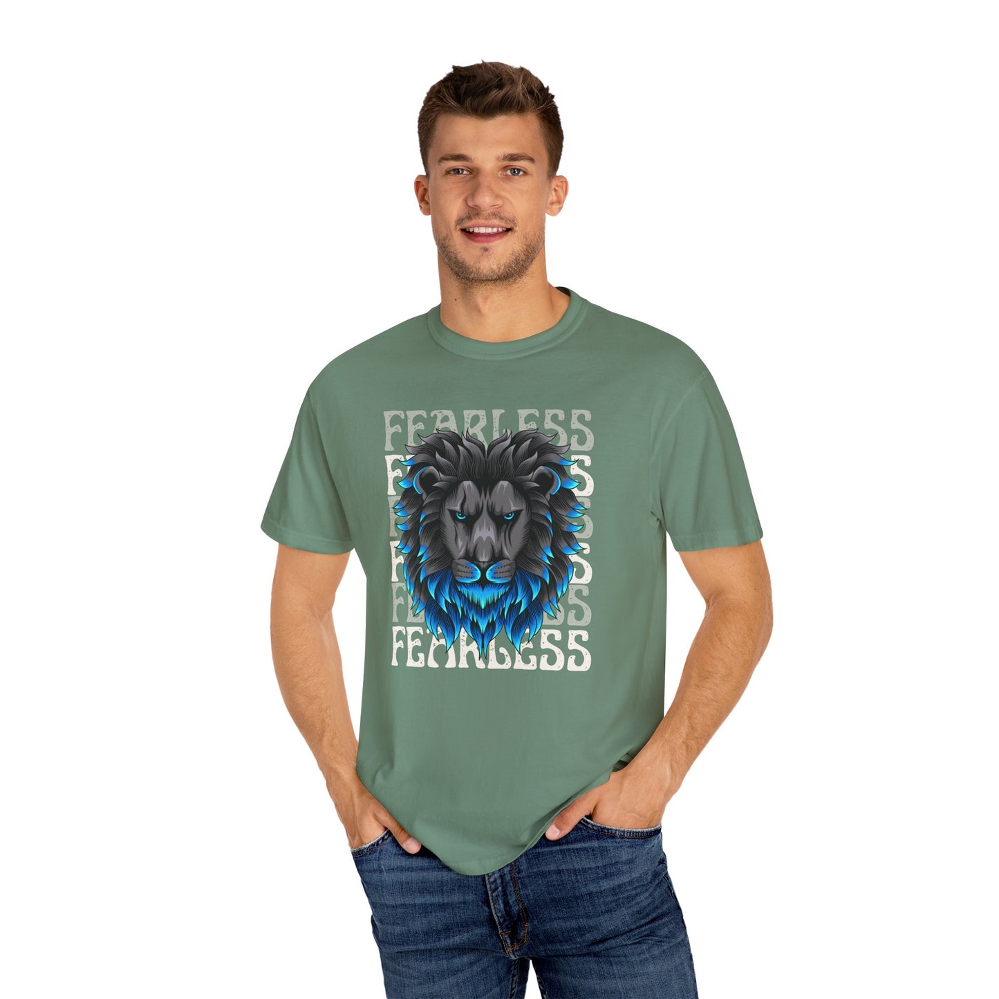 Fearless Lion Graphic T-Shirt, Unisex Tee, Bold Statement Shirt, Animal Lover Gift, Casual Everyday Wear, Birthday Gift