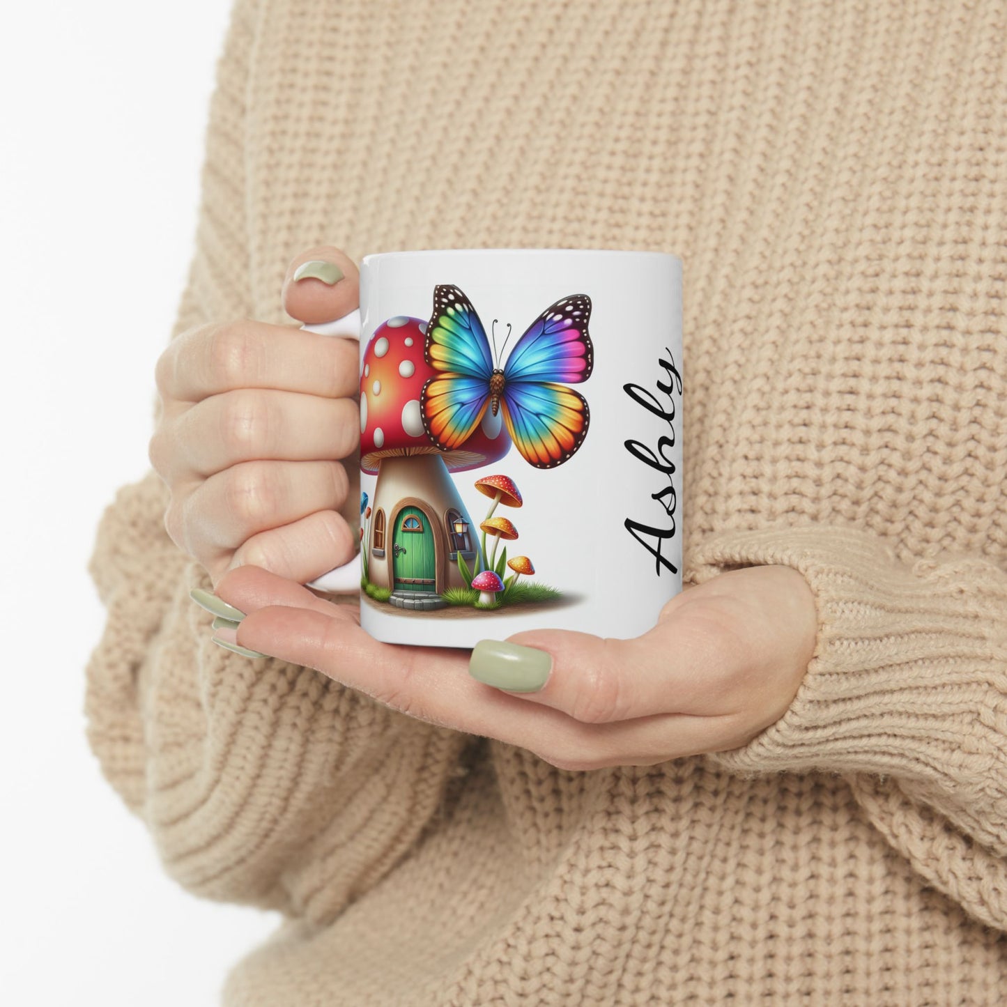 Mug, Ceramic Mug, (11oz), Mushrooms mug, Custom mug