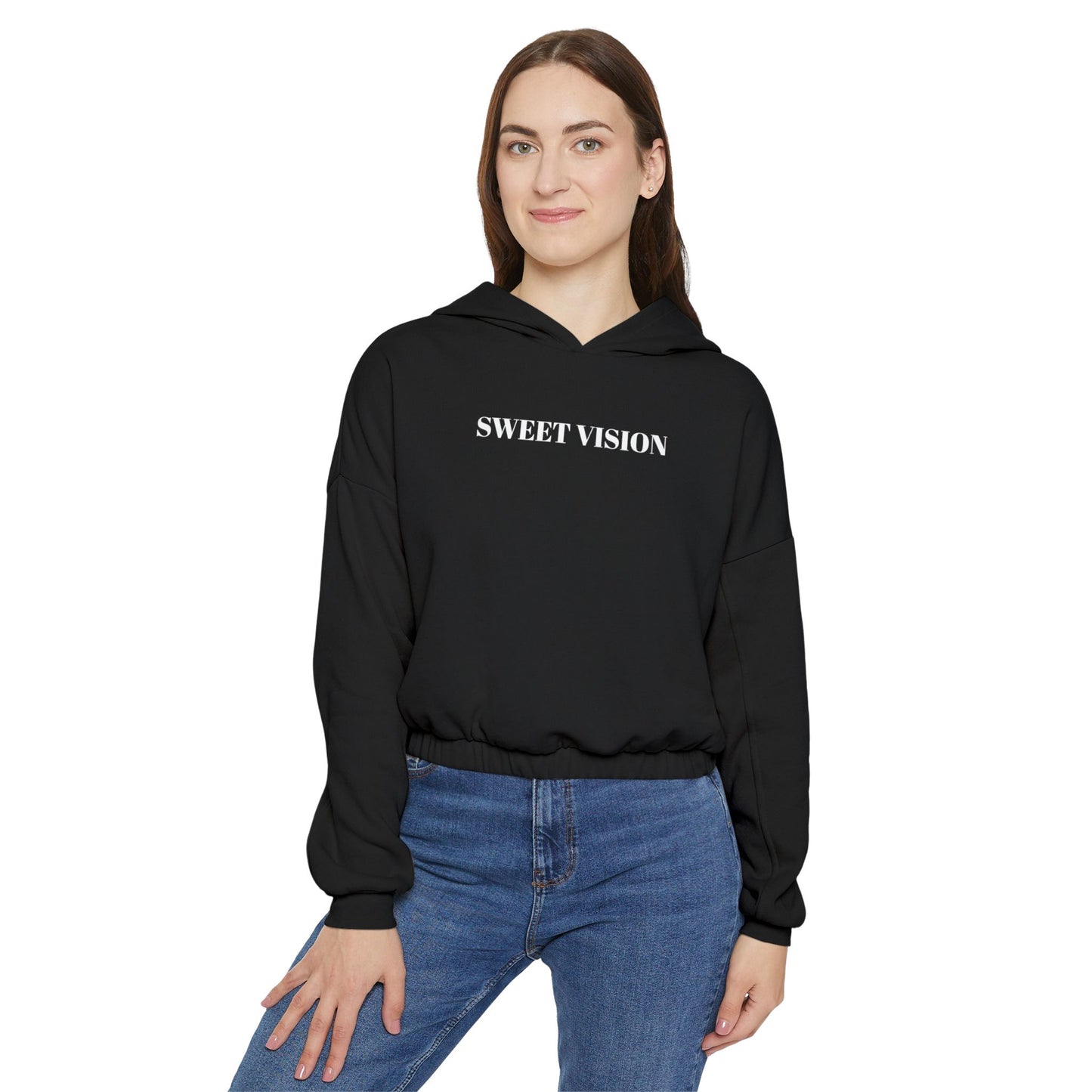 Sweet Vision Women’s Cinched Bottom Hoodie - Trendy Casual Wear