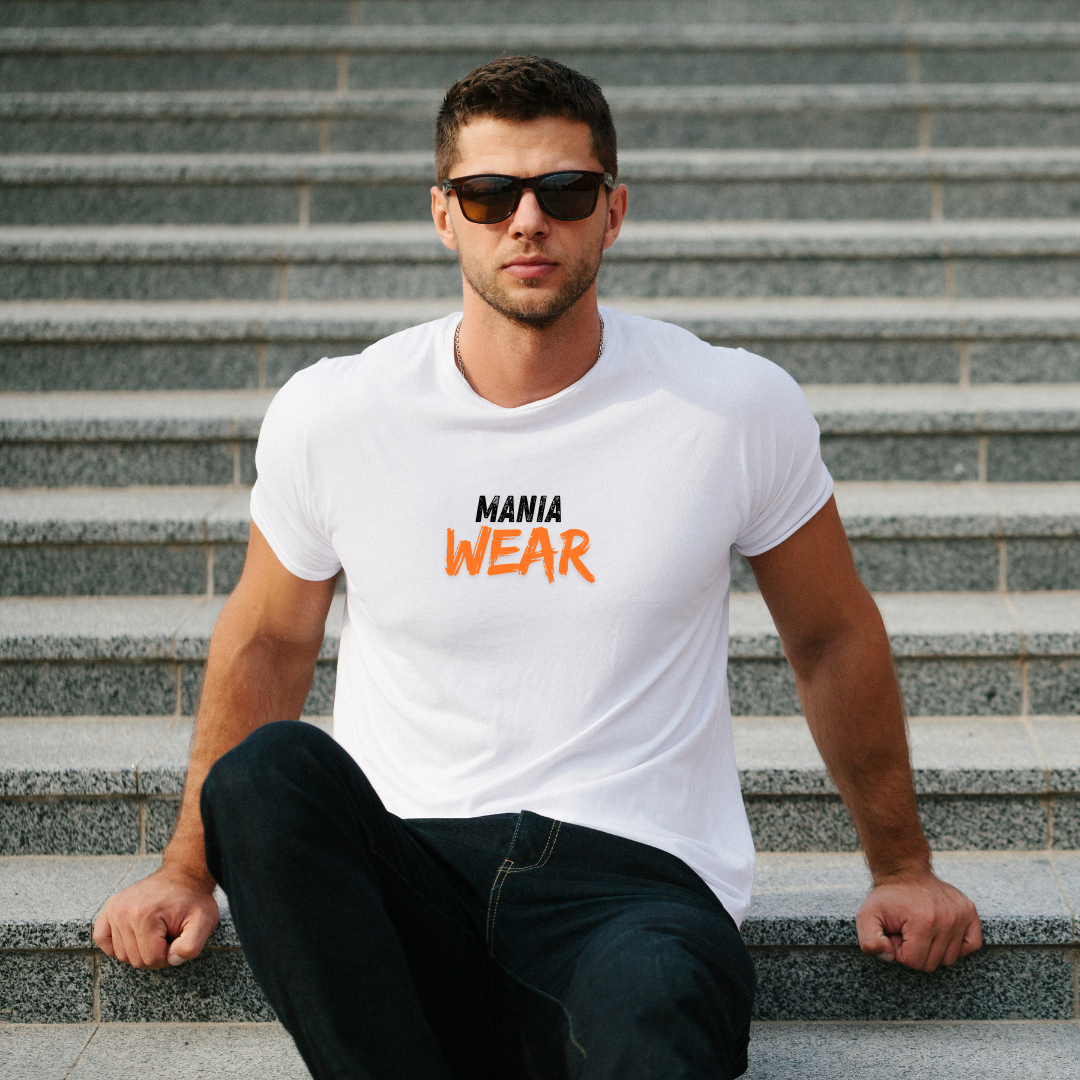 ManiaWear men's t-shirt, white color