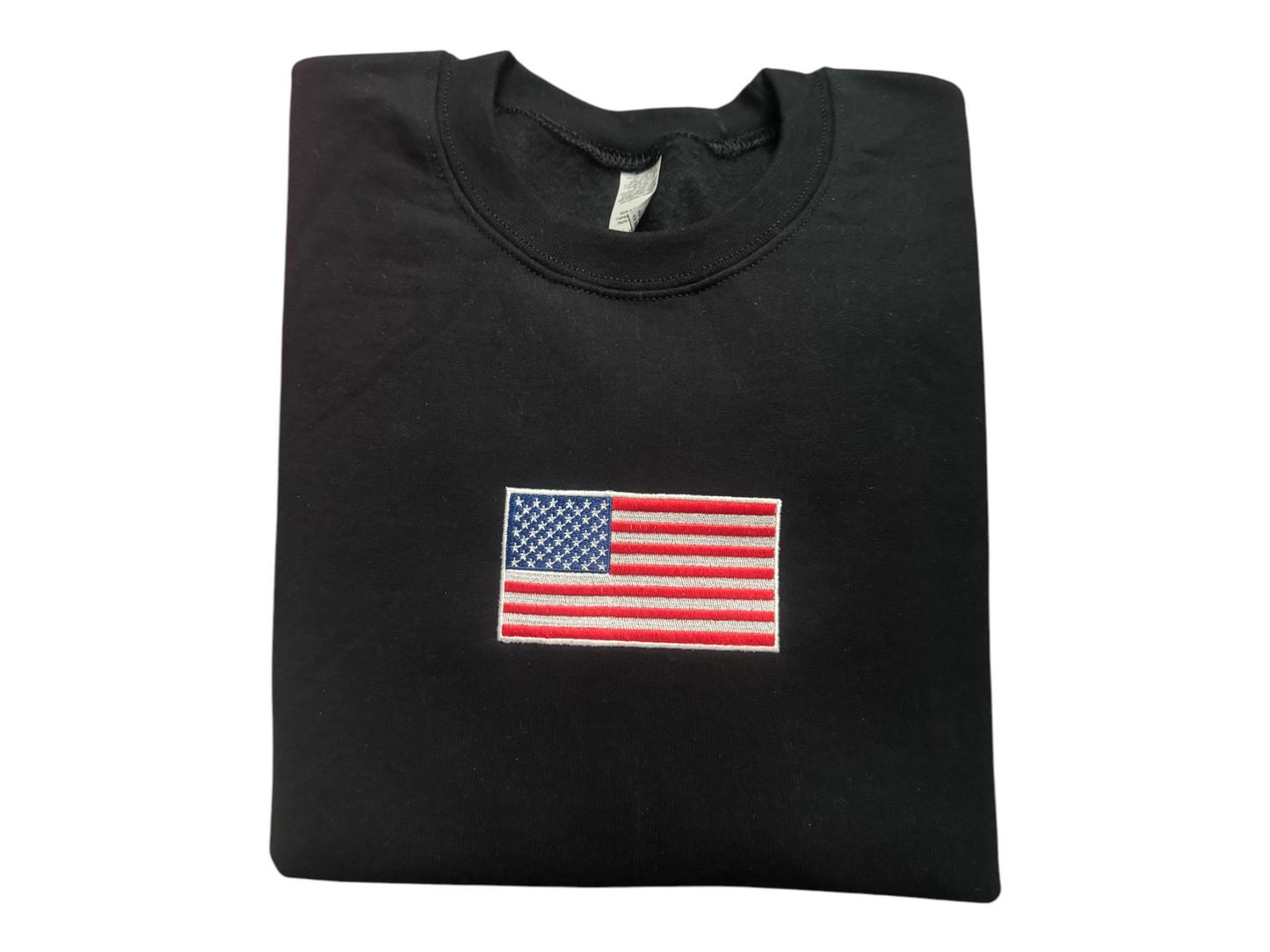 American flag, embroidered patriotic Hoodie/Sweatshirt