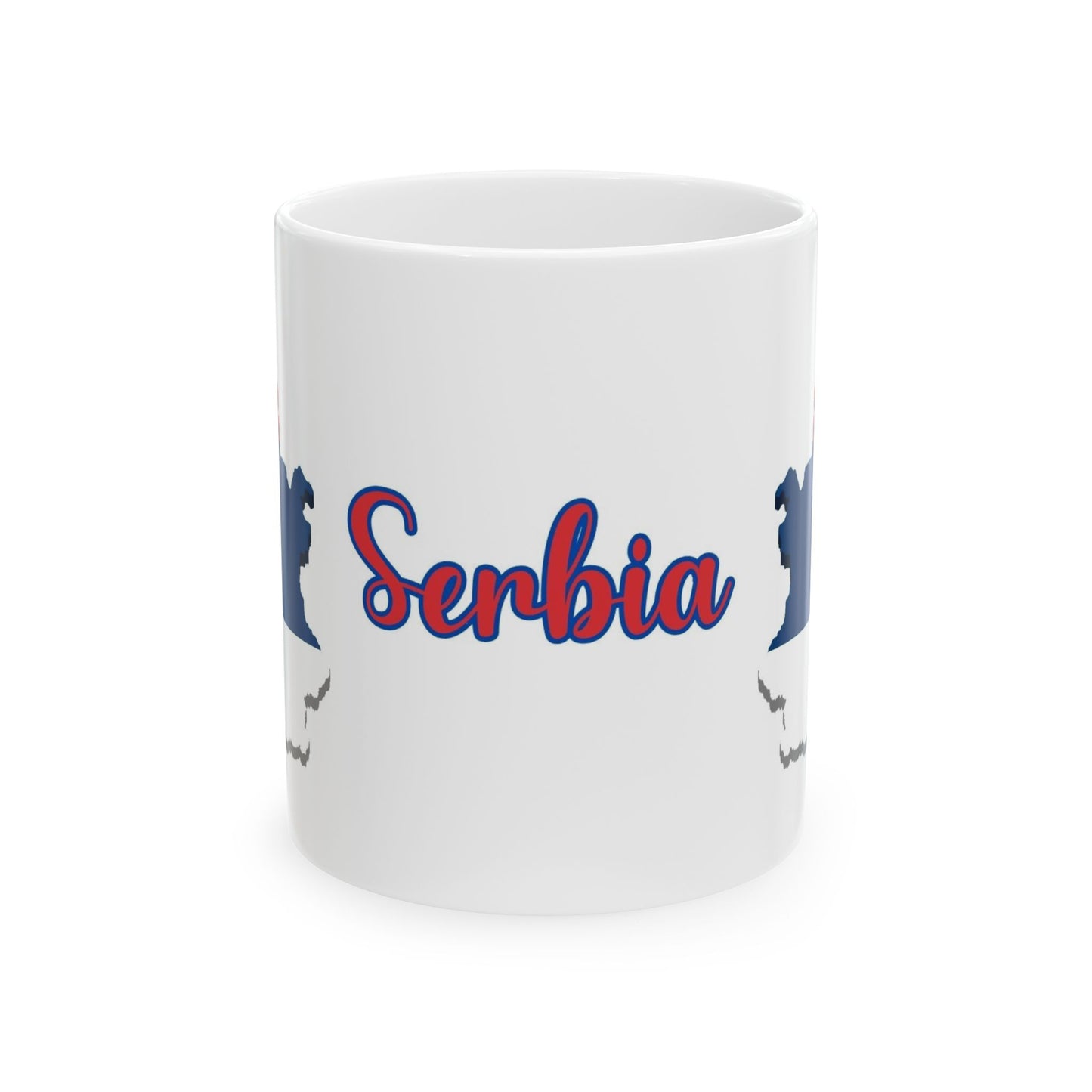 Serbia Map Flag Coffee Mug – 11oz Ceramic Cup | Perfect Birthday Gift