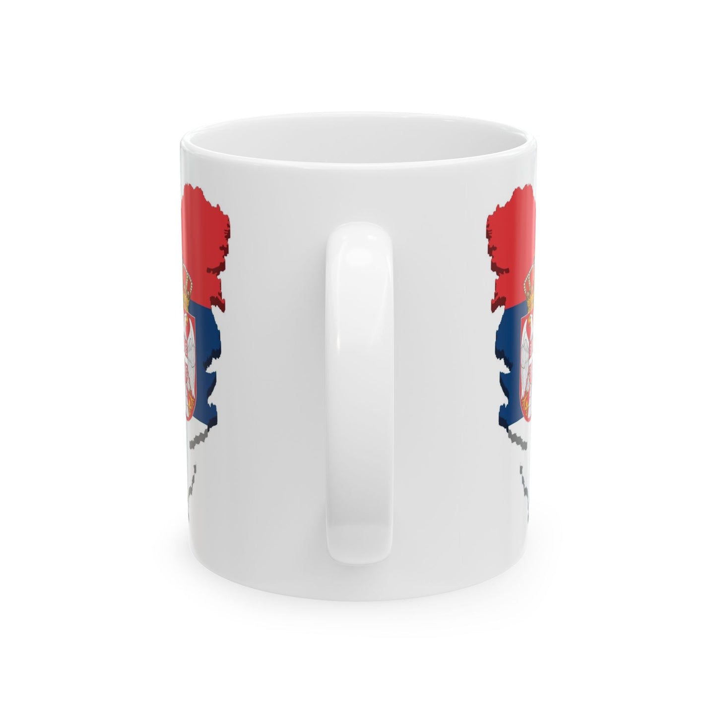 Serbia Map Flag Coffee Mug – 11oz Ceramic Cup | Perfect Birthday Gift