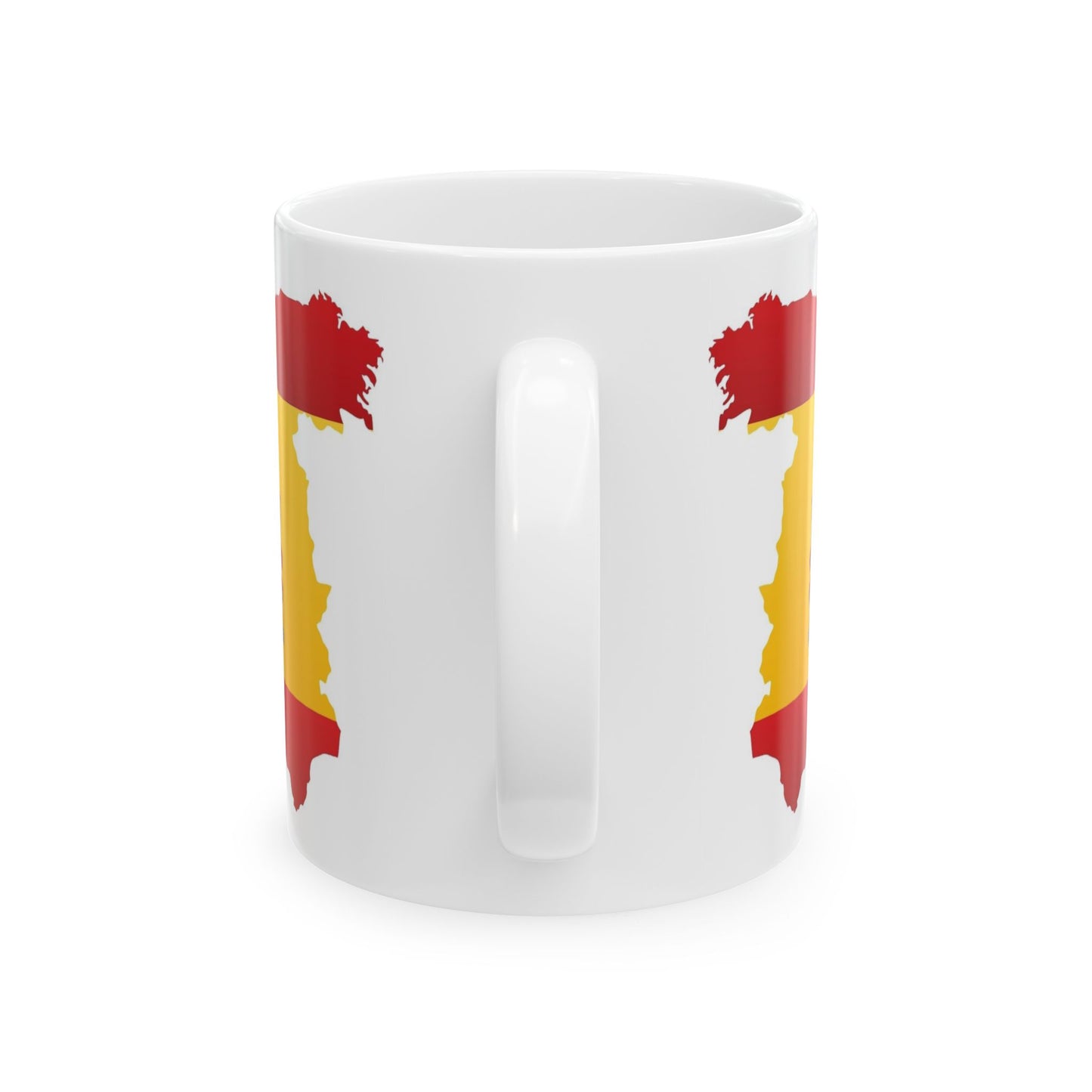 Spain Map Flag Coffee Mug – 11oz Ceramic Cup | Perfect Birthday Gift for Spain Lovers