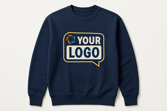 Custom Printed Sweatshirt – Personalized Logo, Front