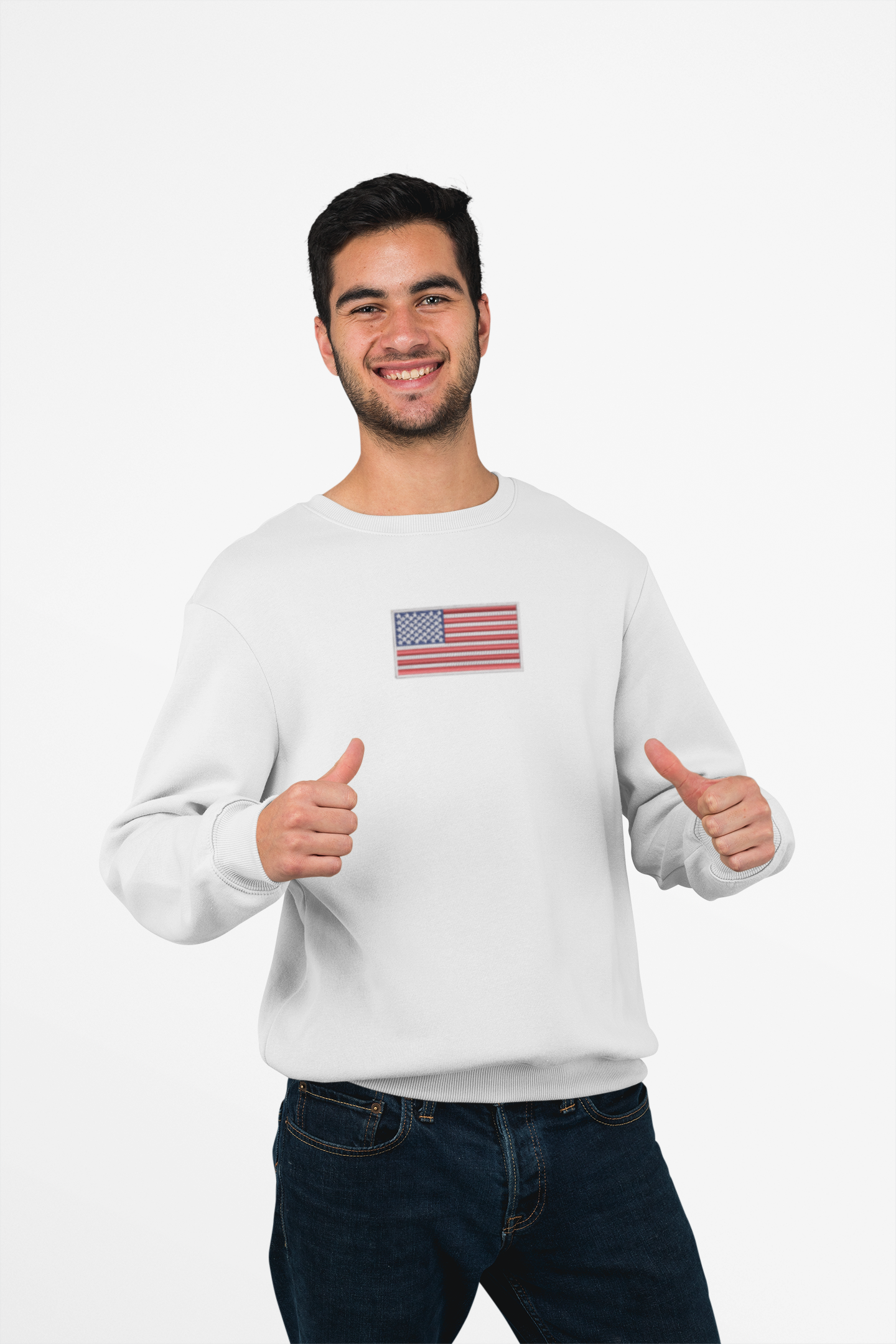 American flag, embroidered patriotic Hoodie/Sweatshirt