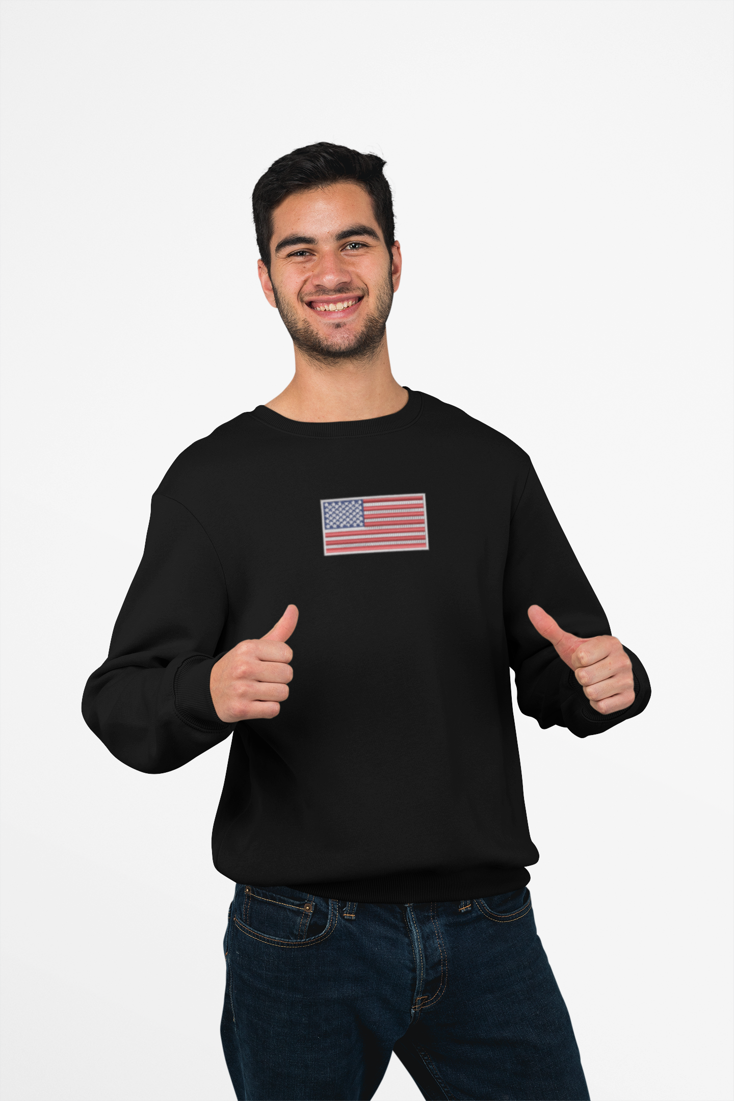American flag, embroidered patriotic Hoodie/Sweatshirt