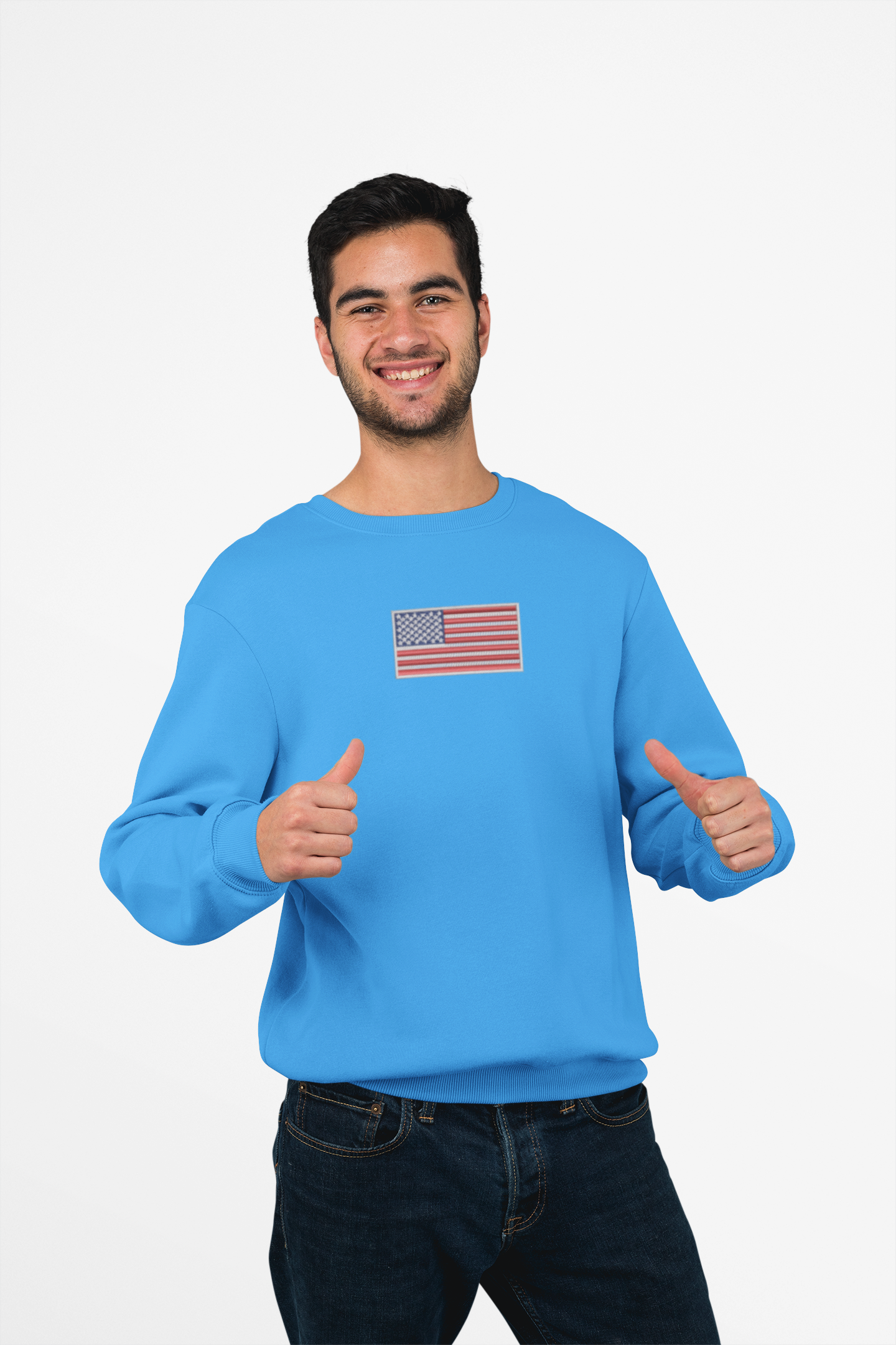 American flag, embroidered patriotic Hoodie/Sweatshirt