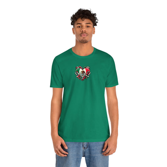 MEXICO heart flag, Love Heart Graphic Unisex Jersey Tee - Perfect for Holidays & Celebrations