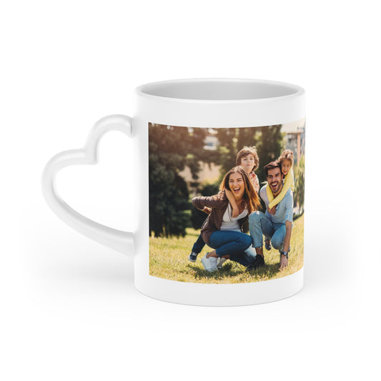 Heart-Shaped Mug, Custom mug, Custom picture, Family is everything