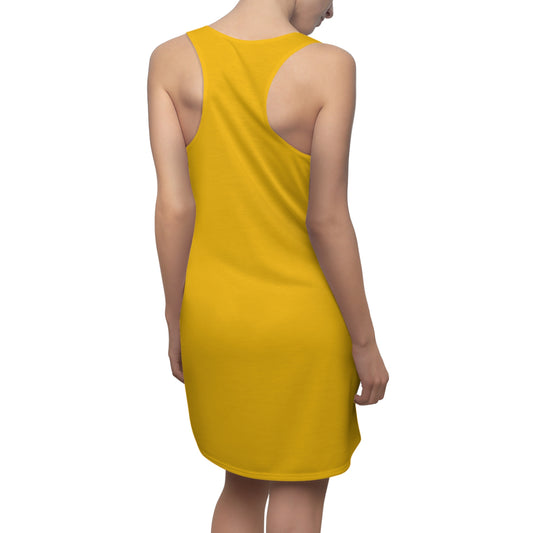 Vibrant Racerback Dress with 'MANIA WEAR' Design - Casual Fashion for Summer, Beach Days, Festivals, and Everyday Wear