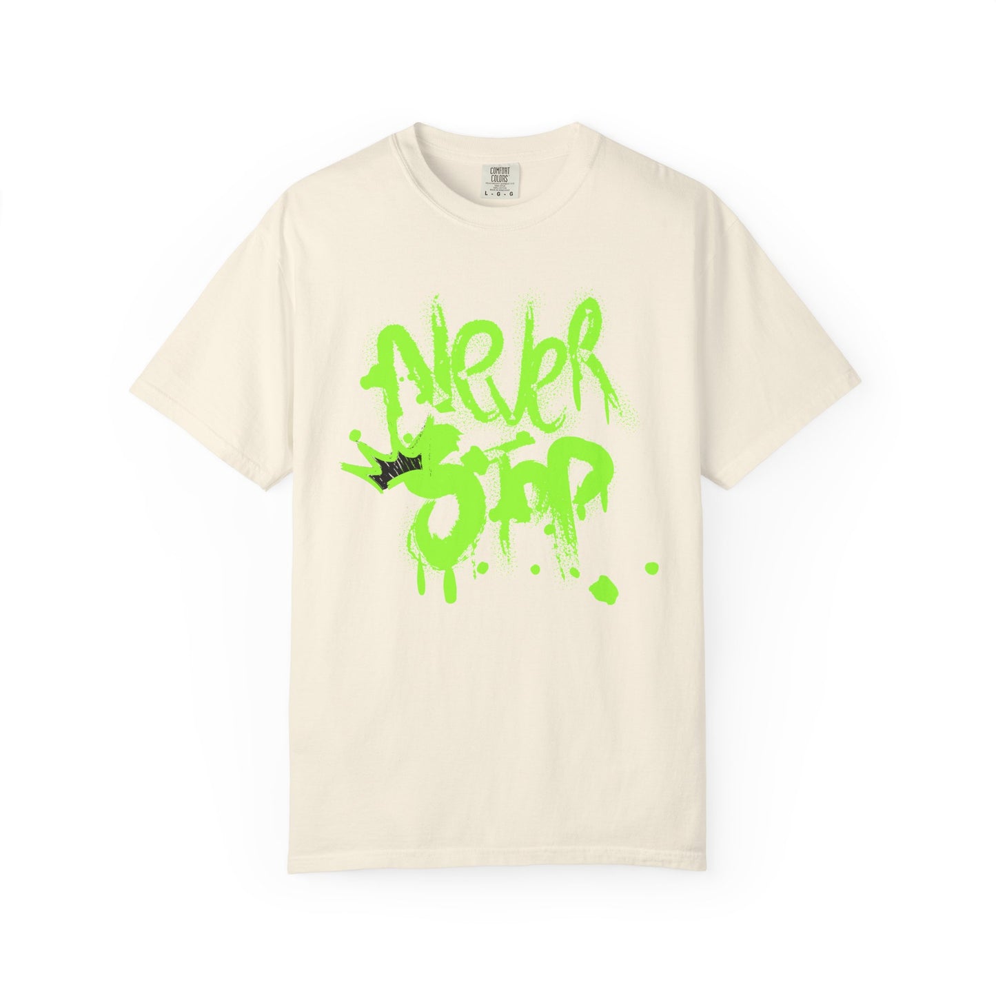 Urban Graffiti T-Shirt - Never Stop - Fun Streetwear for Teens