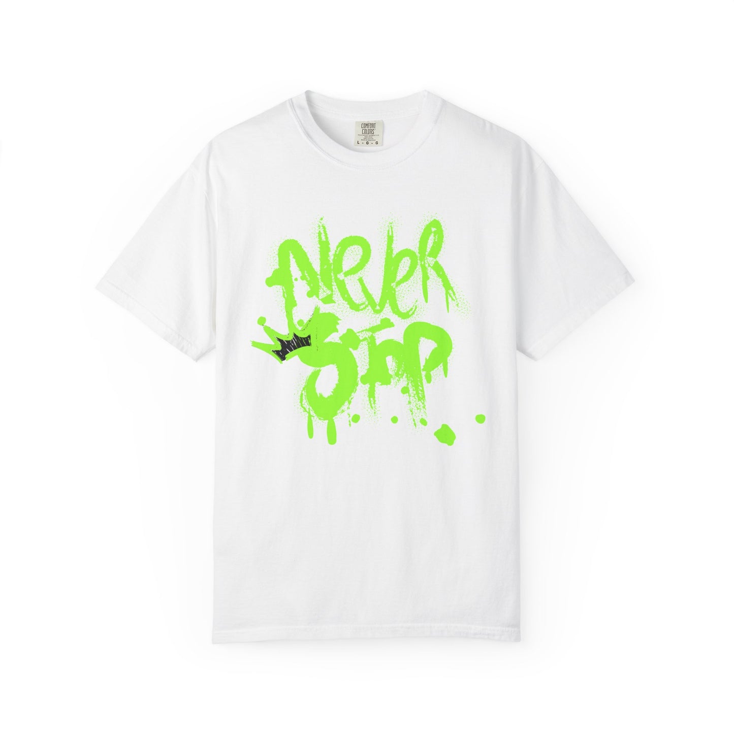 Urban Graffiti T-Shirt - Never Stop - Fun Streetwear for Teens