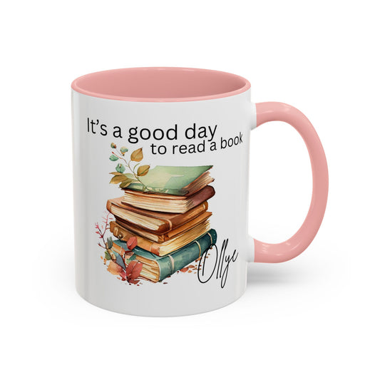 Coffee Mug 11oz, School mug, Teacher gift, Books lovers, Custom name