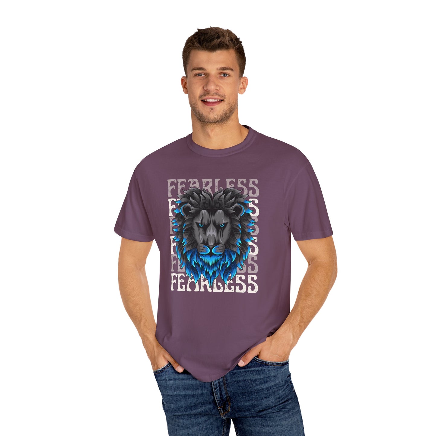 Fearless Lion Graphic T-Shirt, Unisex Tee, Bold Statement Shirt, Animal Lover Gift, Casual Everyday Wear, Birthday Gift