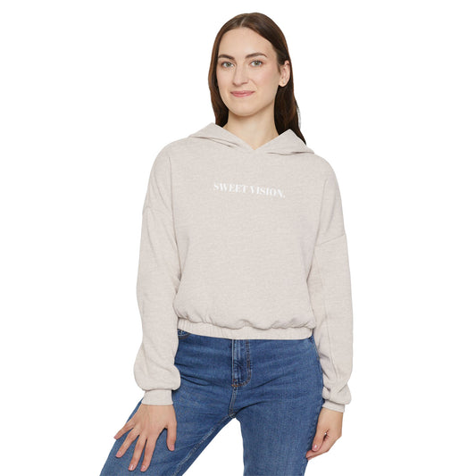 Sweet Vision Women’s Cinched Bottom Hoodie - Trendy Casual Wear